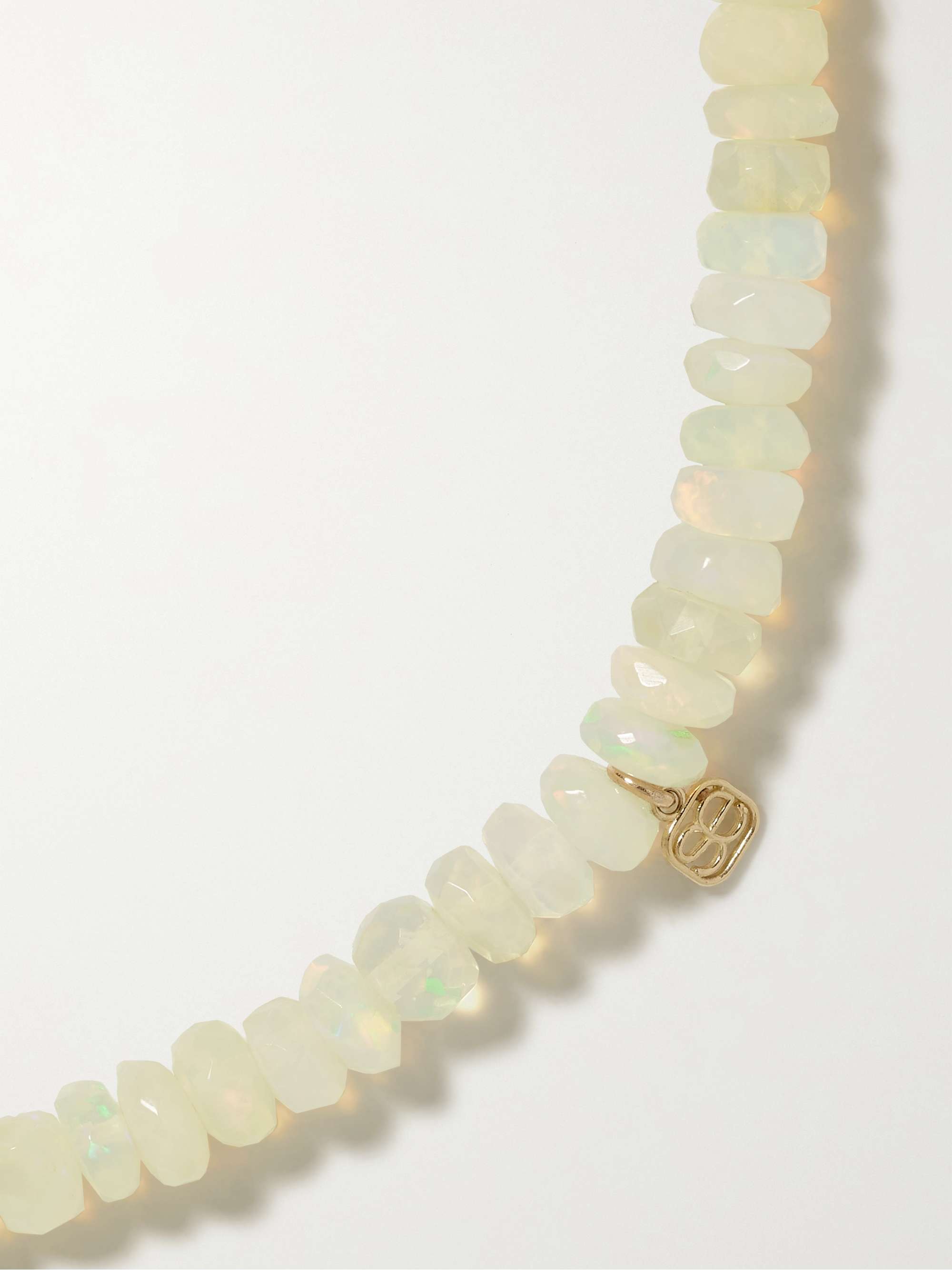 SYDNEY EVAN Small Marquis Eye 14-karat gold, onyx and diamond bracelet