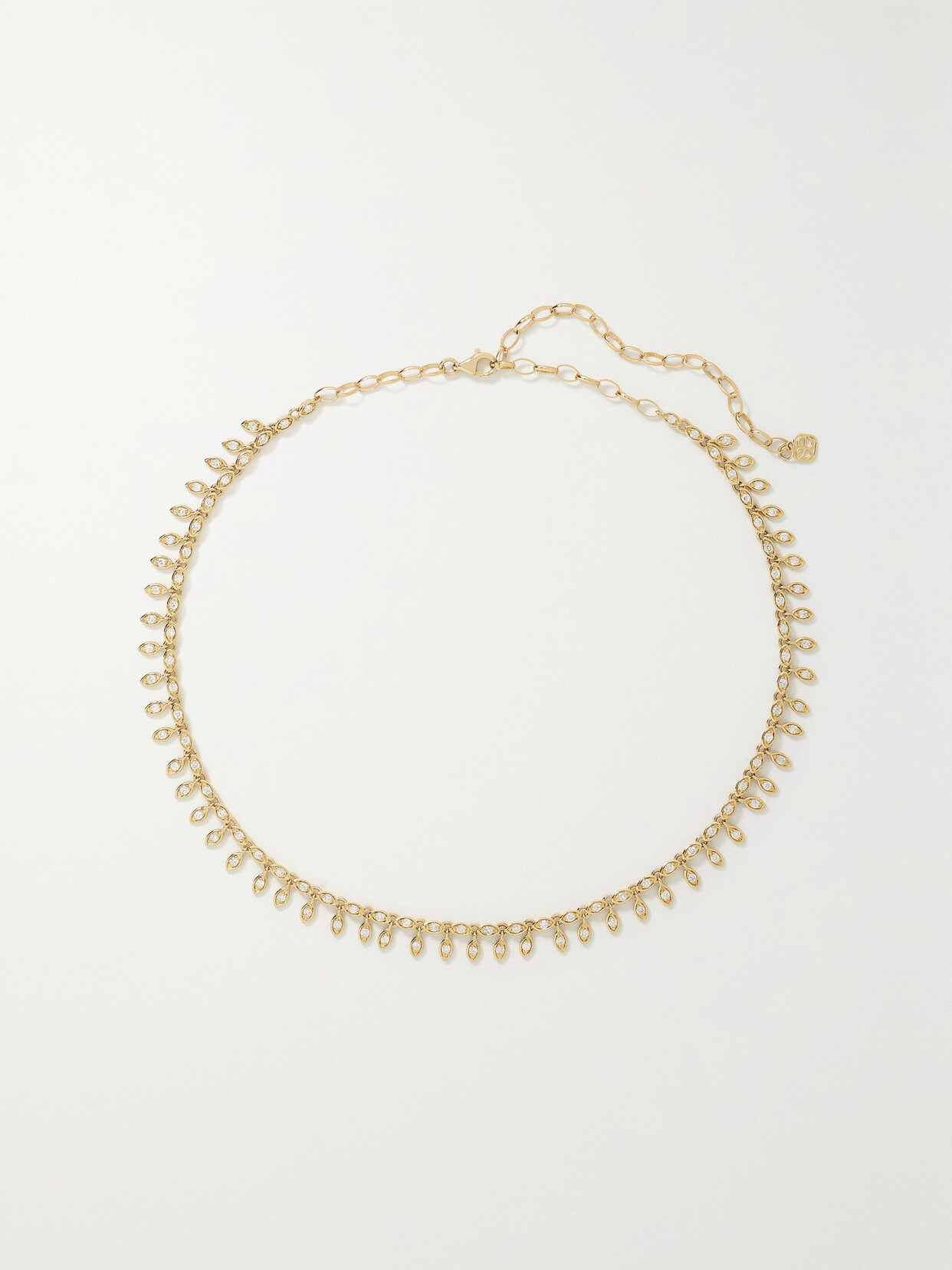 Sydney Evan - Fringe 14-karat Gold Diamond Necklace - one size 22 Awaiting product image
