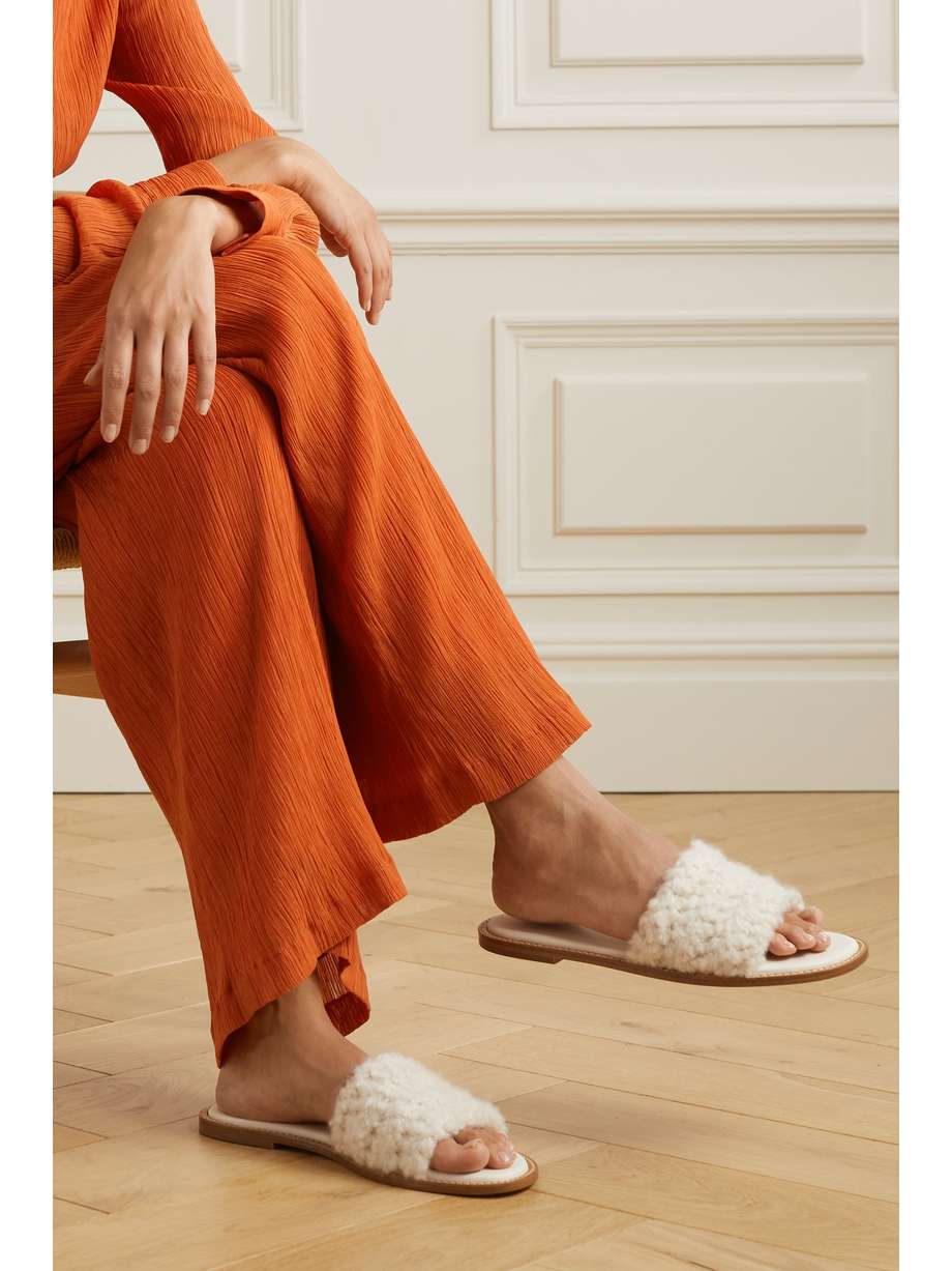 net-a-porter.com | Ballast cashmere slides