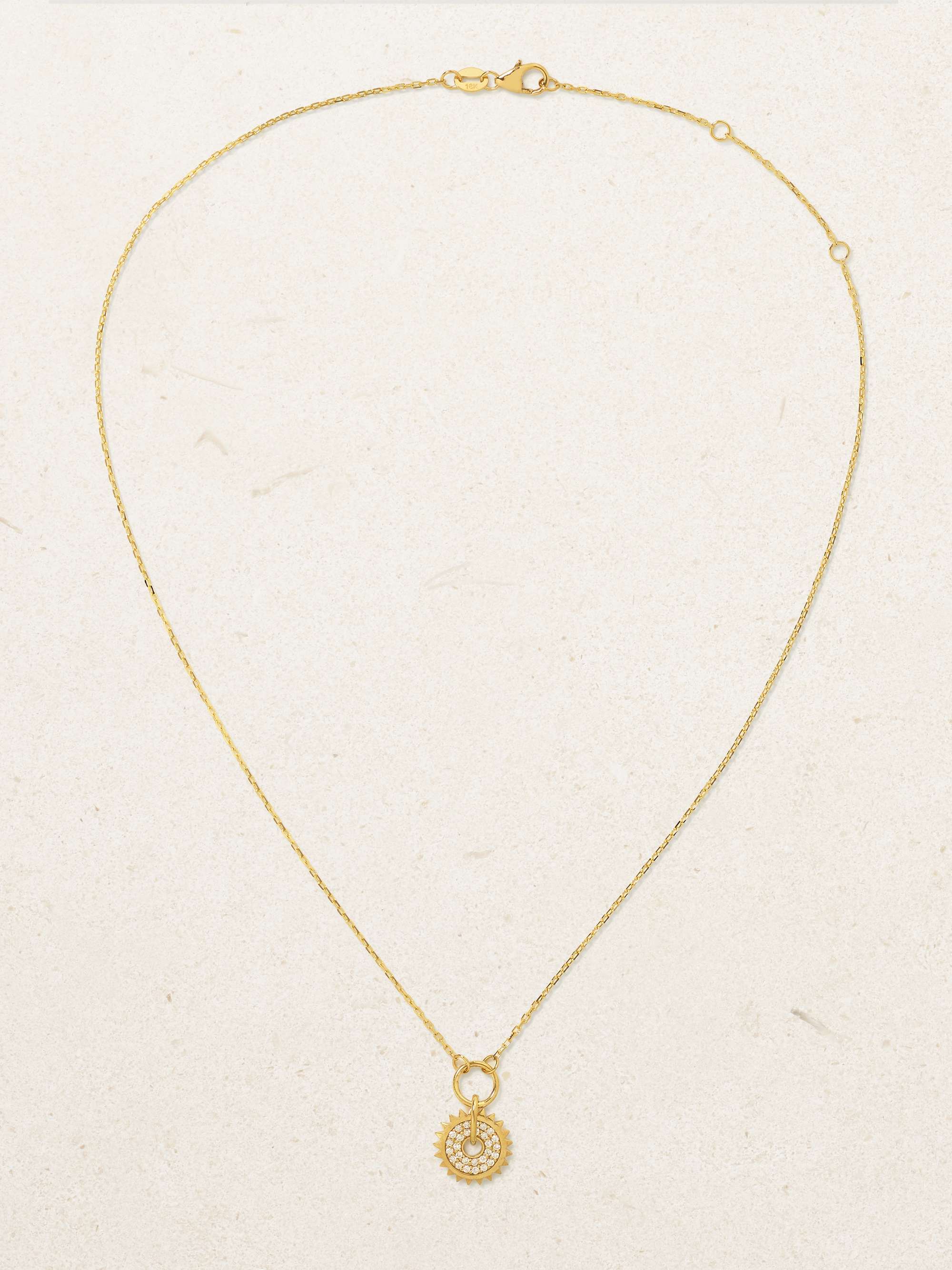 FOUNDRAE 18-karat gold diamond necklace