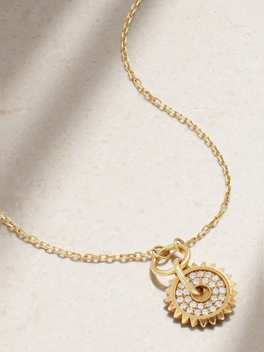 Foundrae 18-karat gold diamond necklace