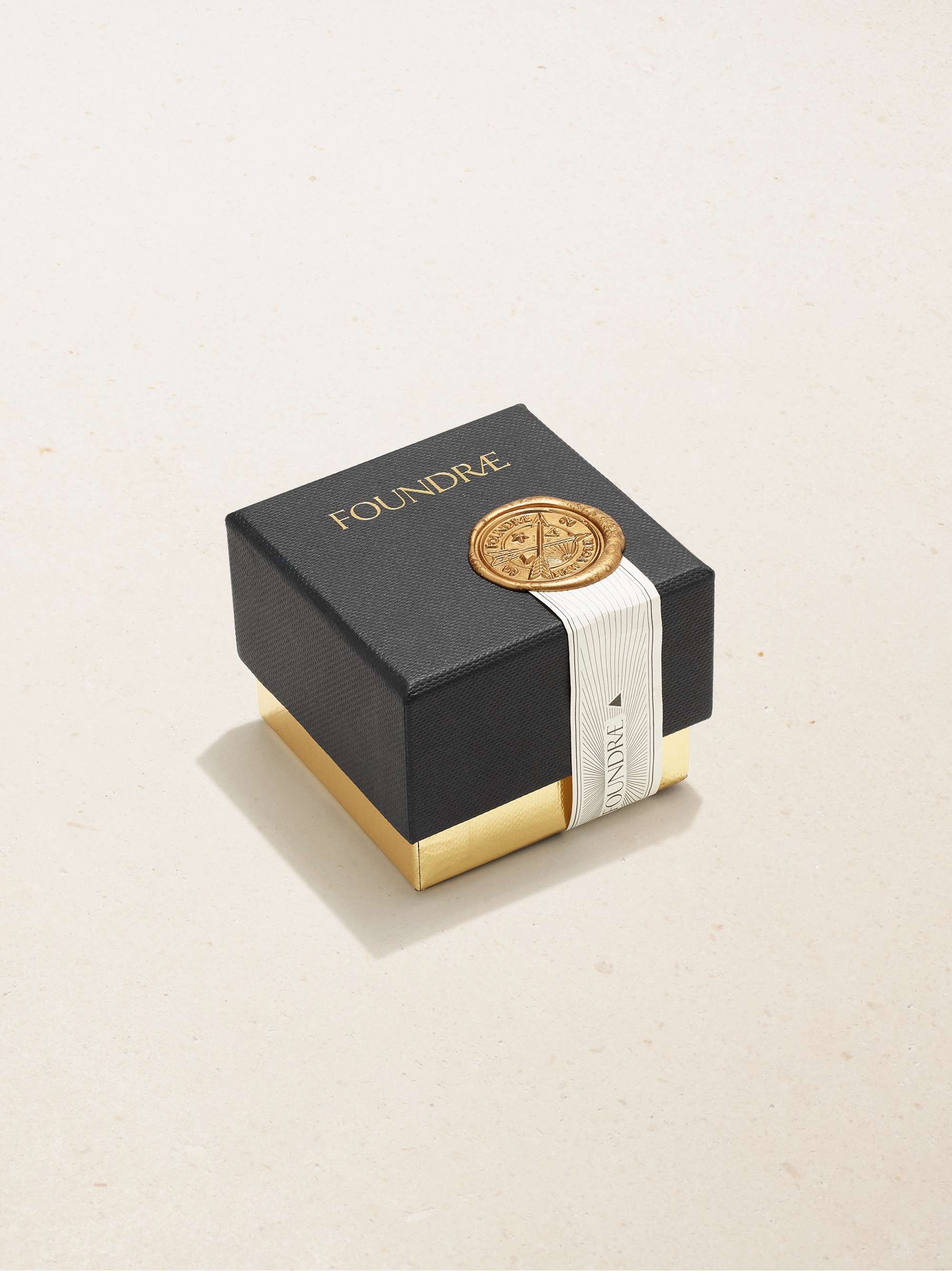 FOUNDRAE 18K 黄金钻石单只耳环