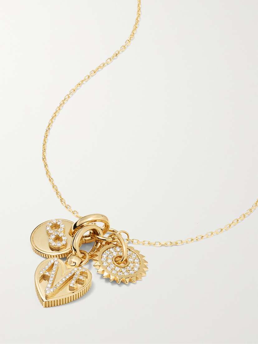 Foundrae Infinity, Karma & Amate 18-karat  Diamond Necklace