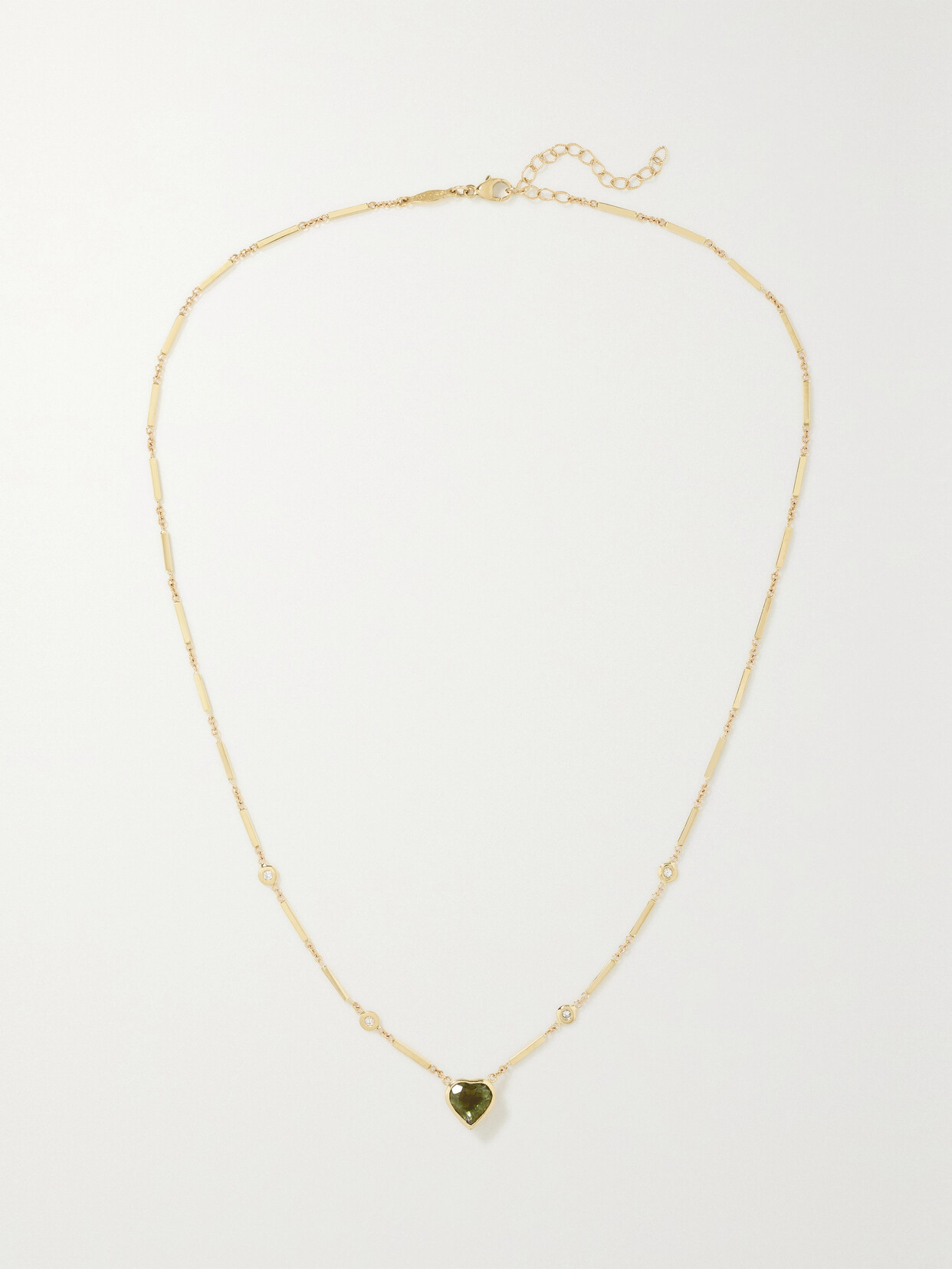 Jacquie Aiche - 14-karat Gold, Tourmaline And Diamond Necklace - one size 22 Awaiting product image