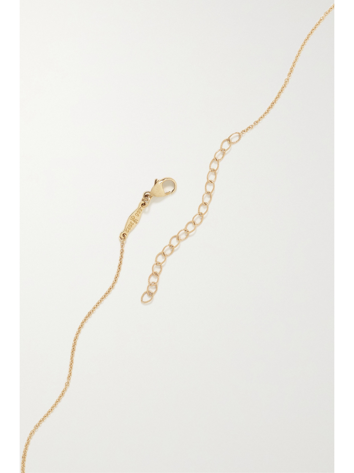 Shop Jacquie Aiche 14-karat Gold, Emerald And Diamond Necklace