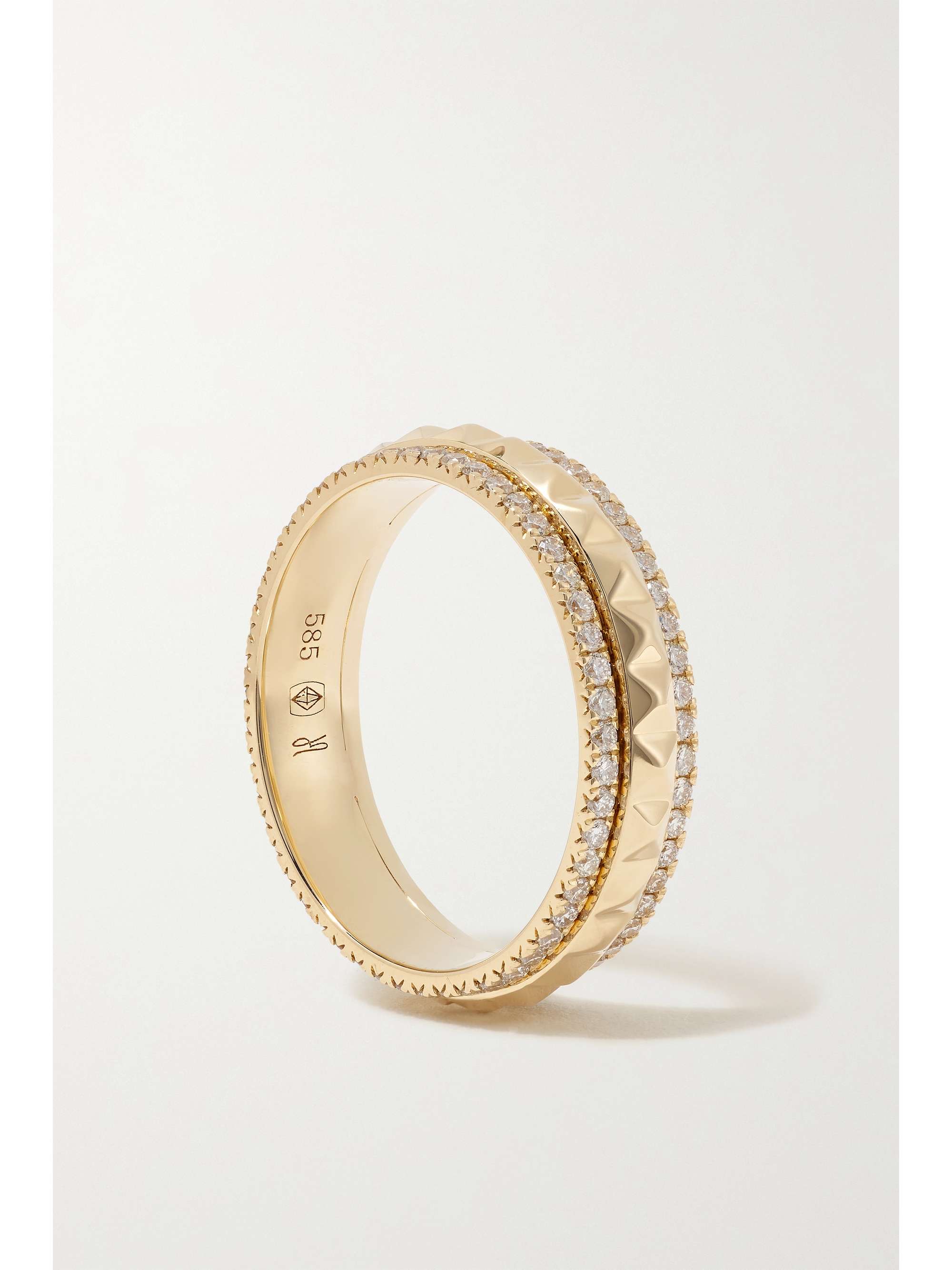 JACQUIE AICHE 14K 黄金钻石戒指