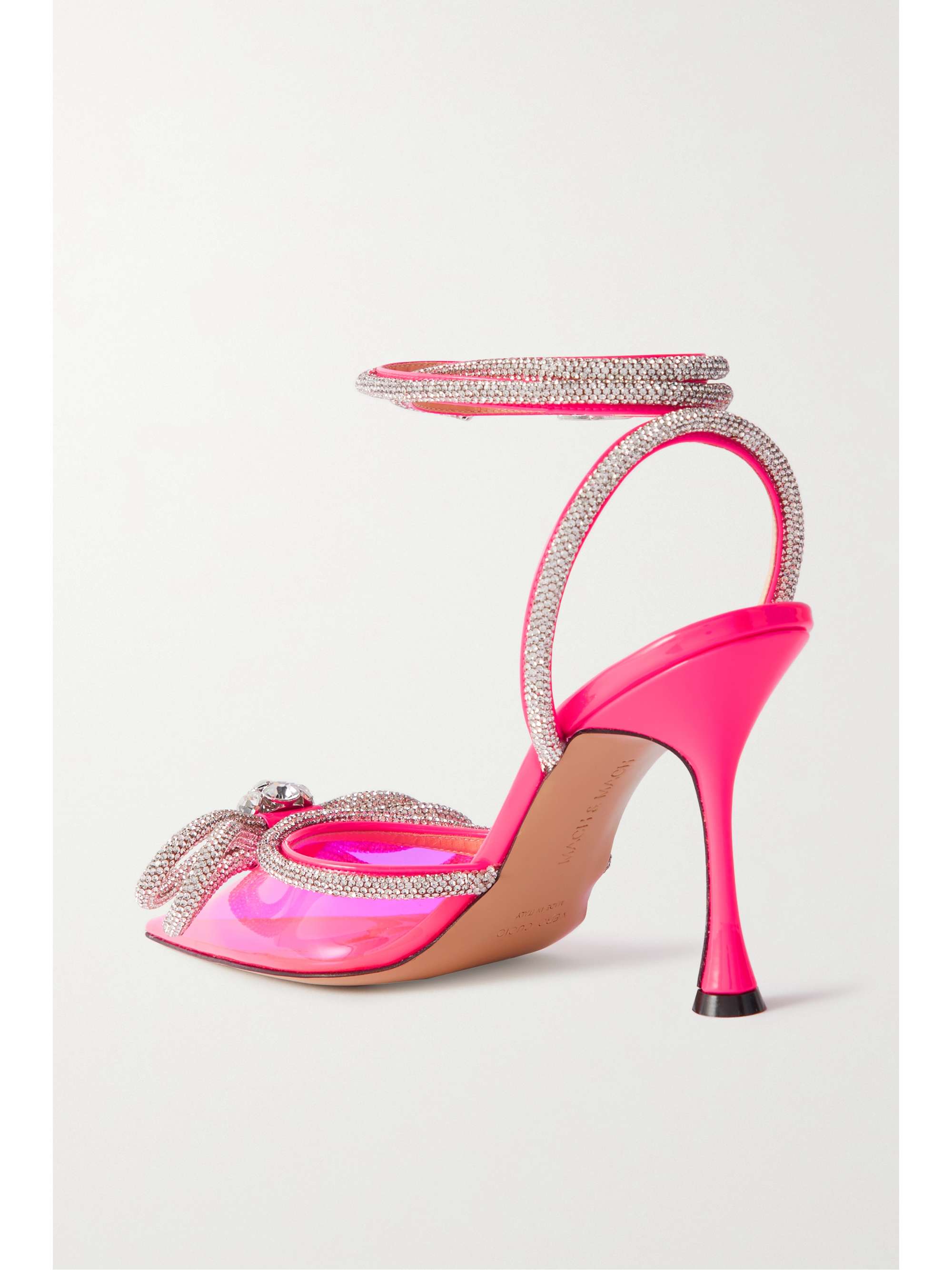 double bow crystal pumps