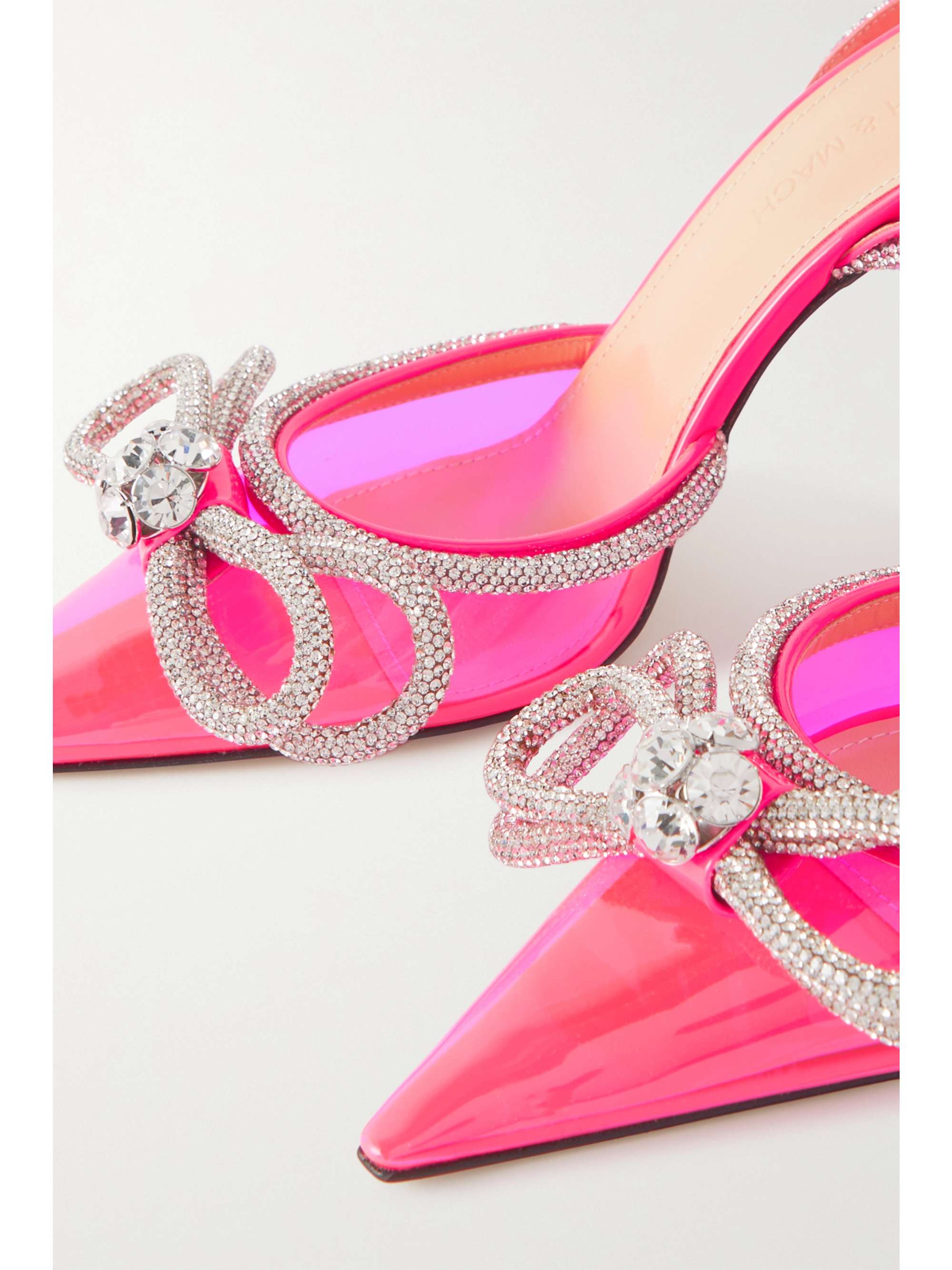 double bow crystal pumps