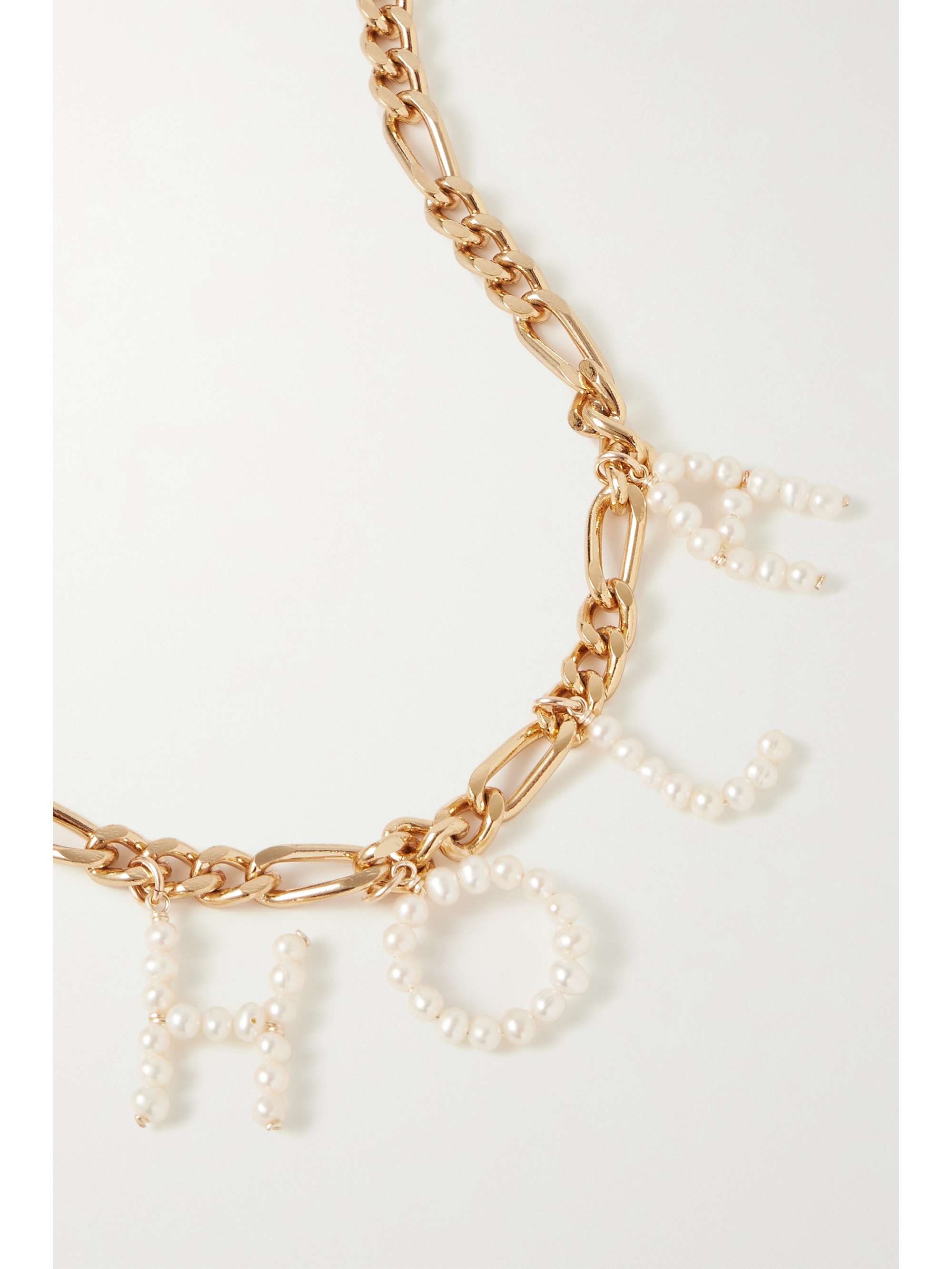 ÉLIOU Hola gold-plated pearl necklace