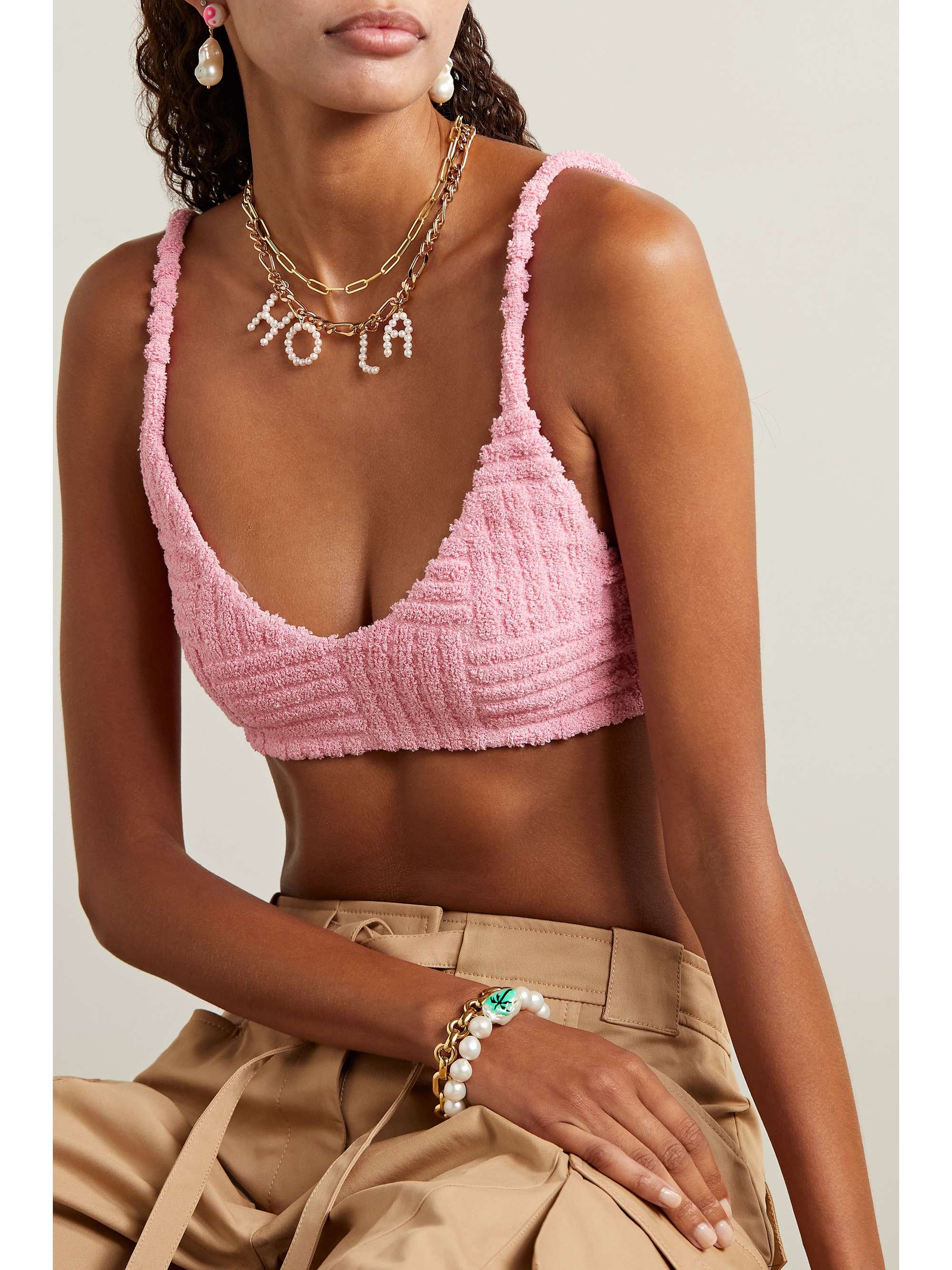 ÉLIOU Hola gold-plated pearl necklace