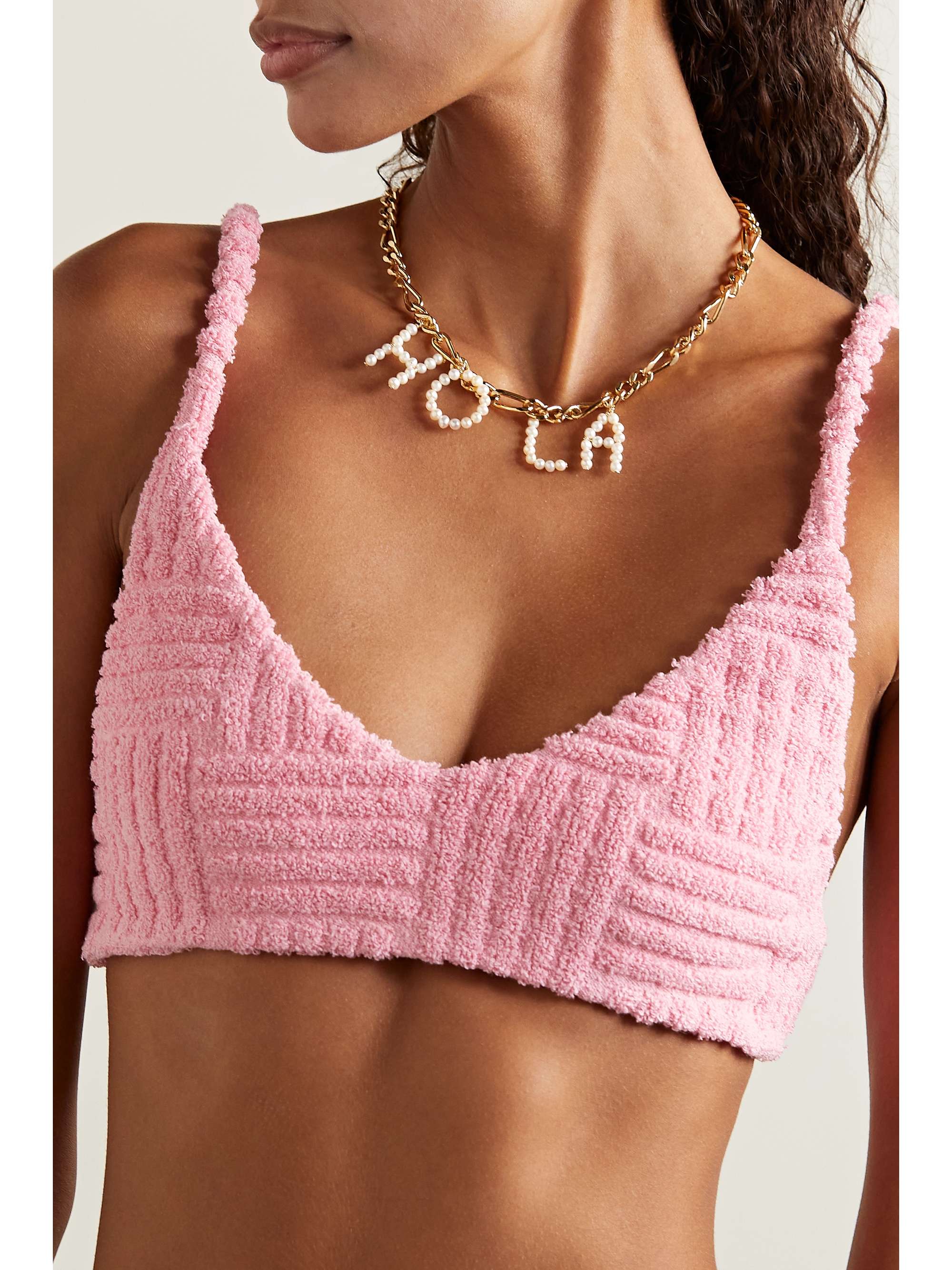 ÉLIOU Hola gold-plated pearl necklace