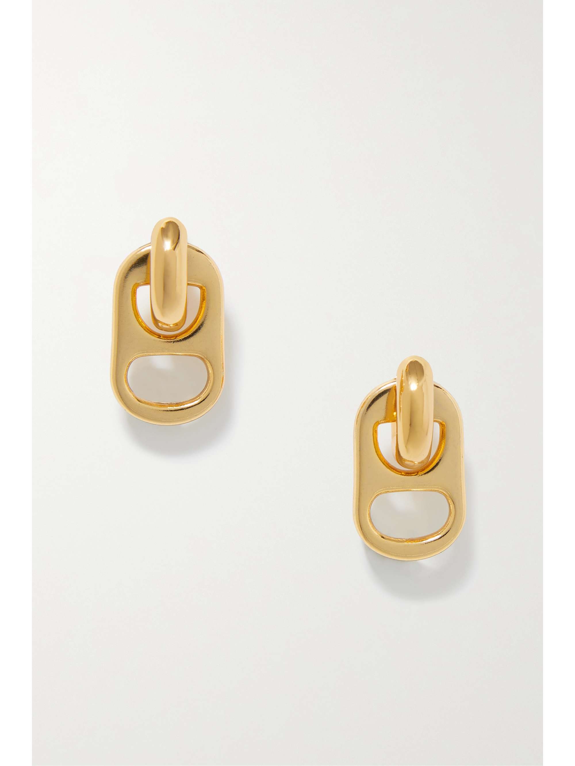 Gold Julian gold-plated hoop earrings | ÉLIOU | NET-A-PORTER