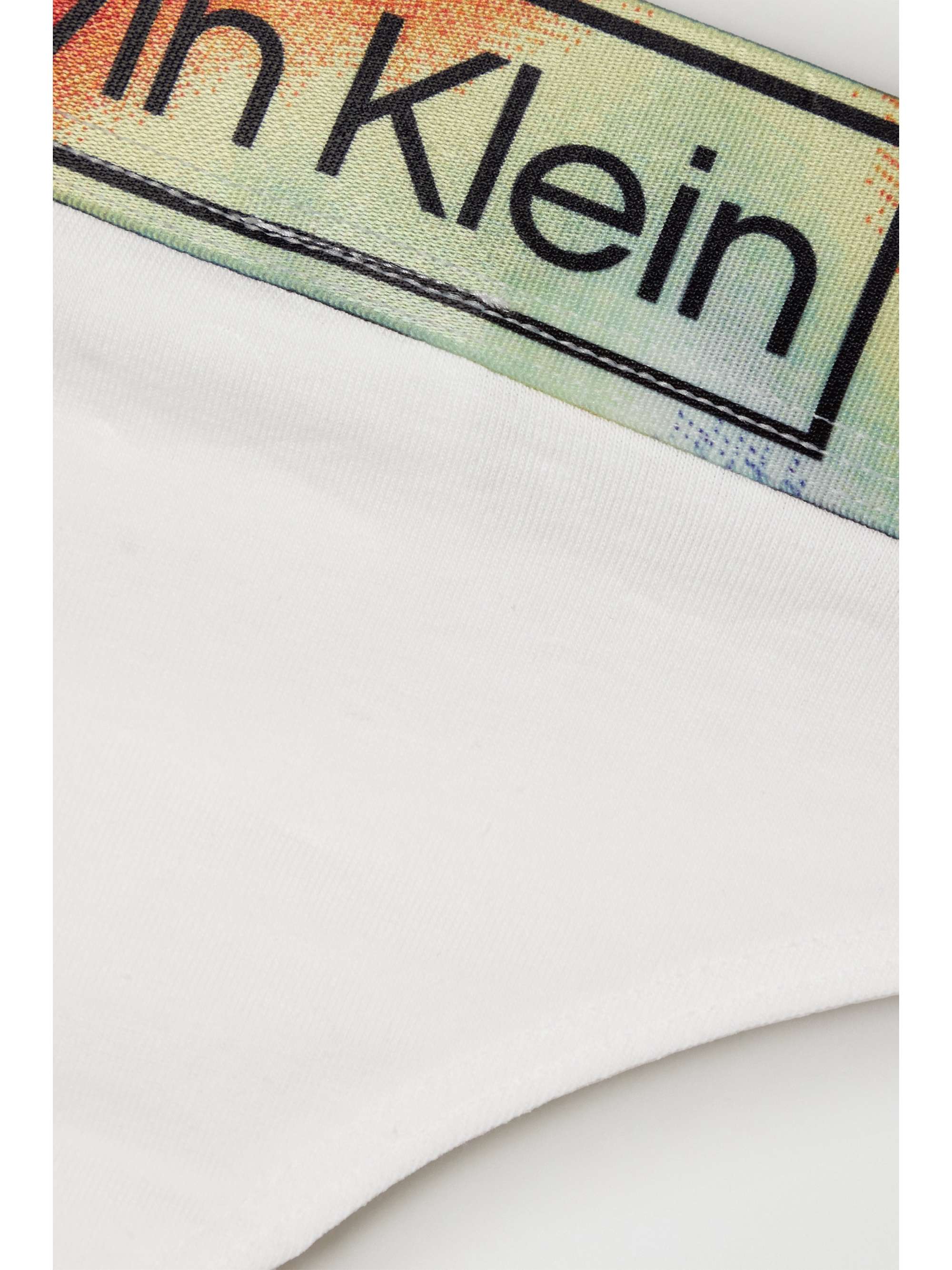 CALVIN KLEIN UNDERWEAR Reimagined Heritage Pride printed stretch-cotton jersey thong