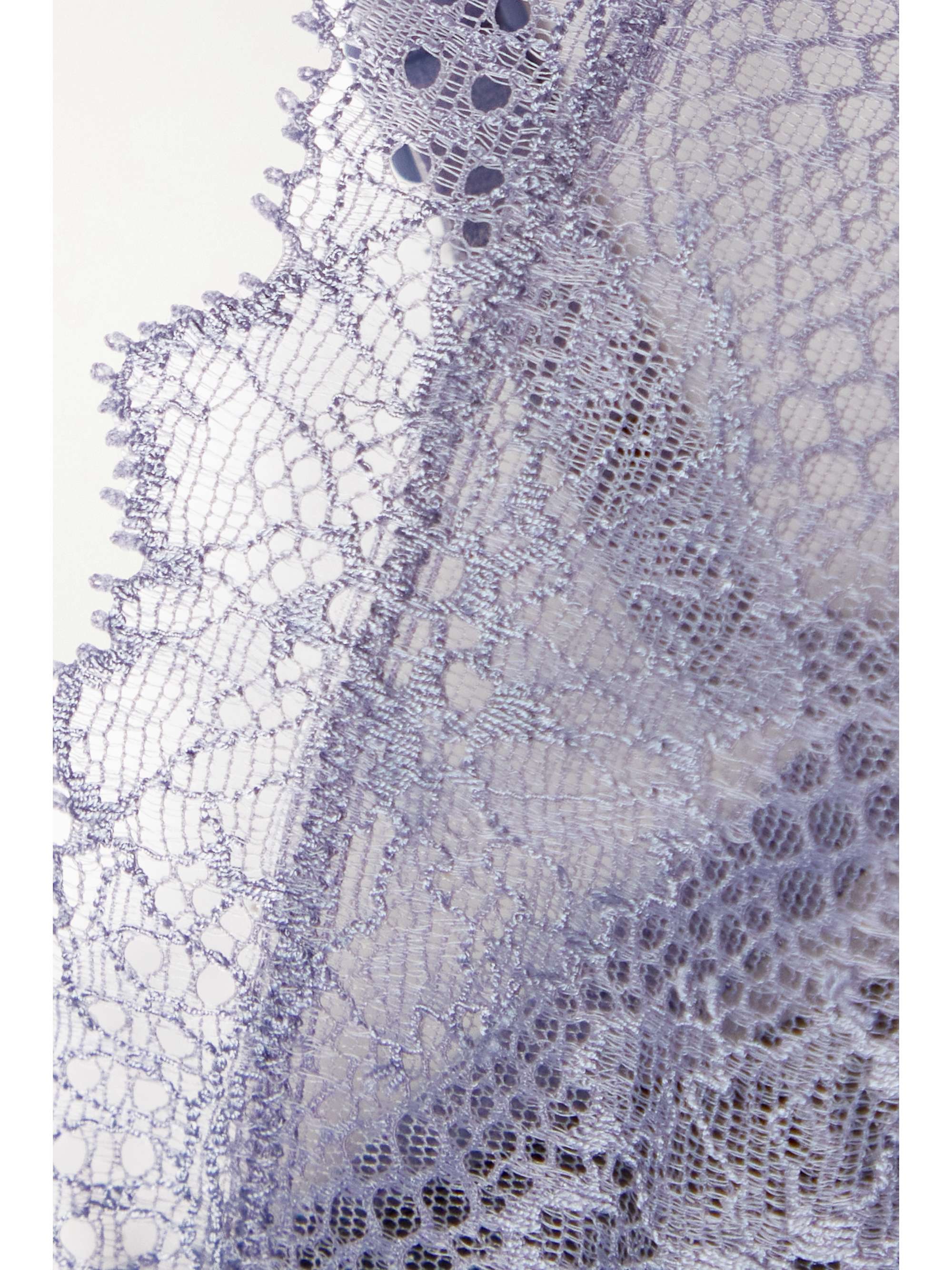 CALVIN KLEIN UNDERWEAR Lace and tulle underwired plunge bra