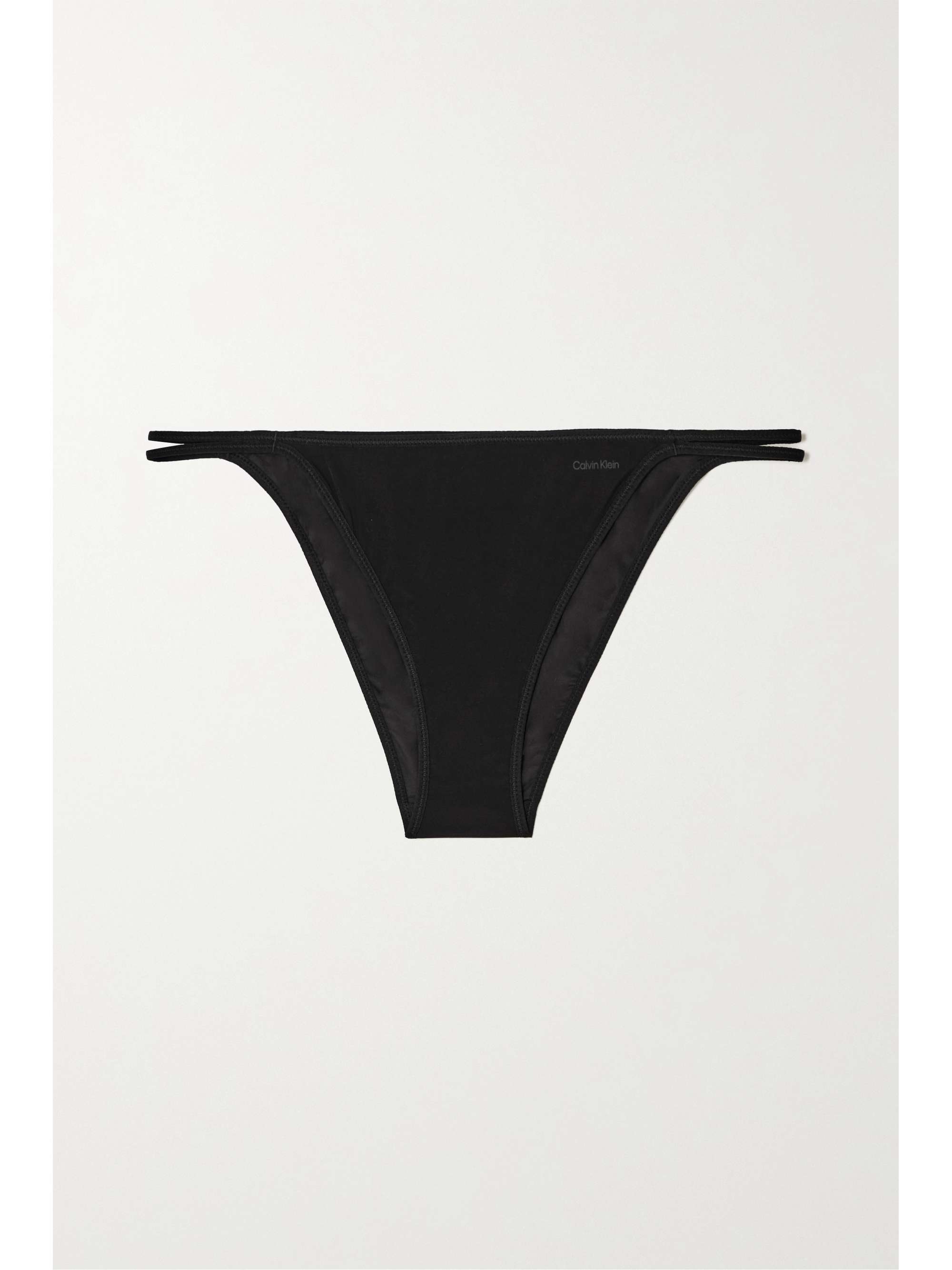 Black Sheer Marquisette stretch-tulle briefs | CALVIN KLEIN UNDERWEAR |  NET-A-PORTER