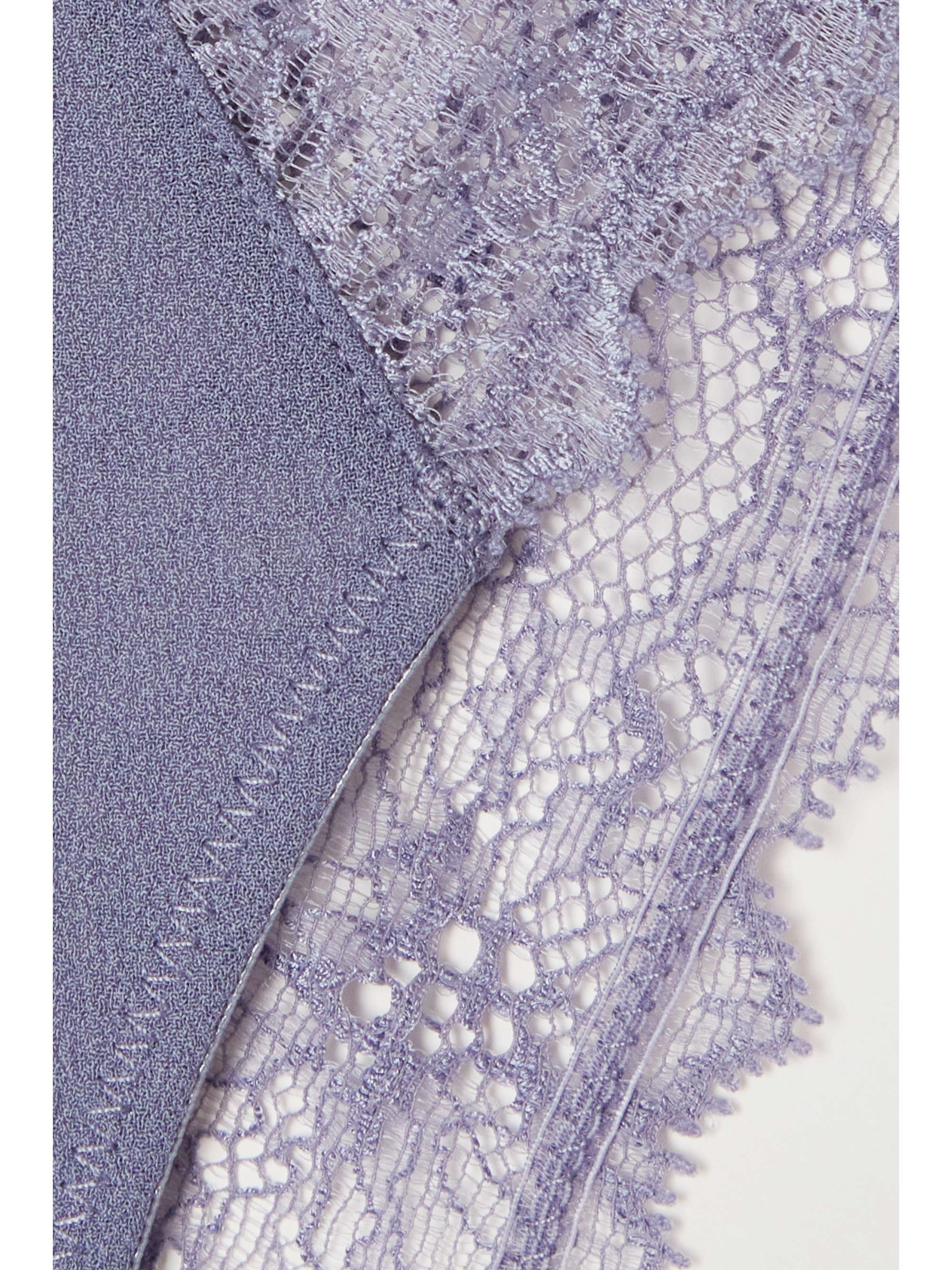 CALVIN KLEIN UNDERWEAR Lace and crepe briefs