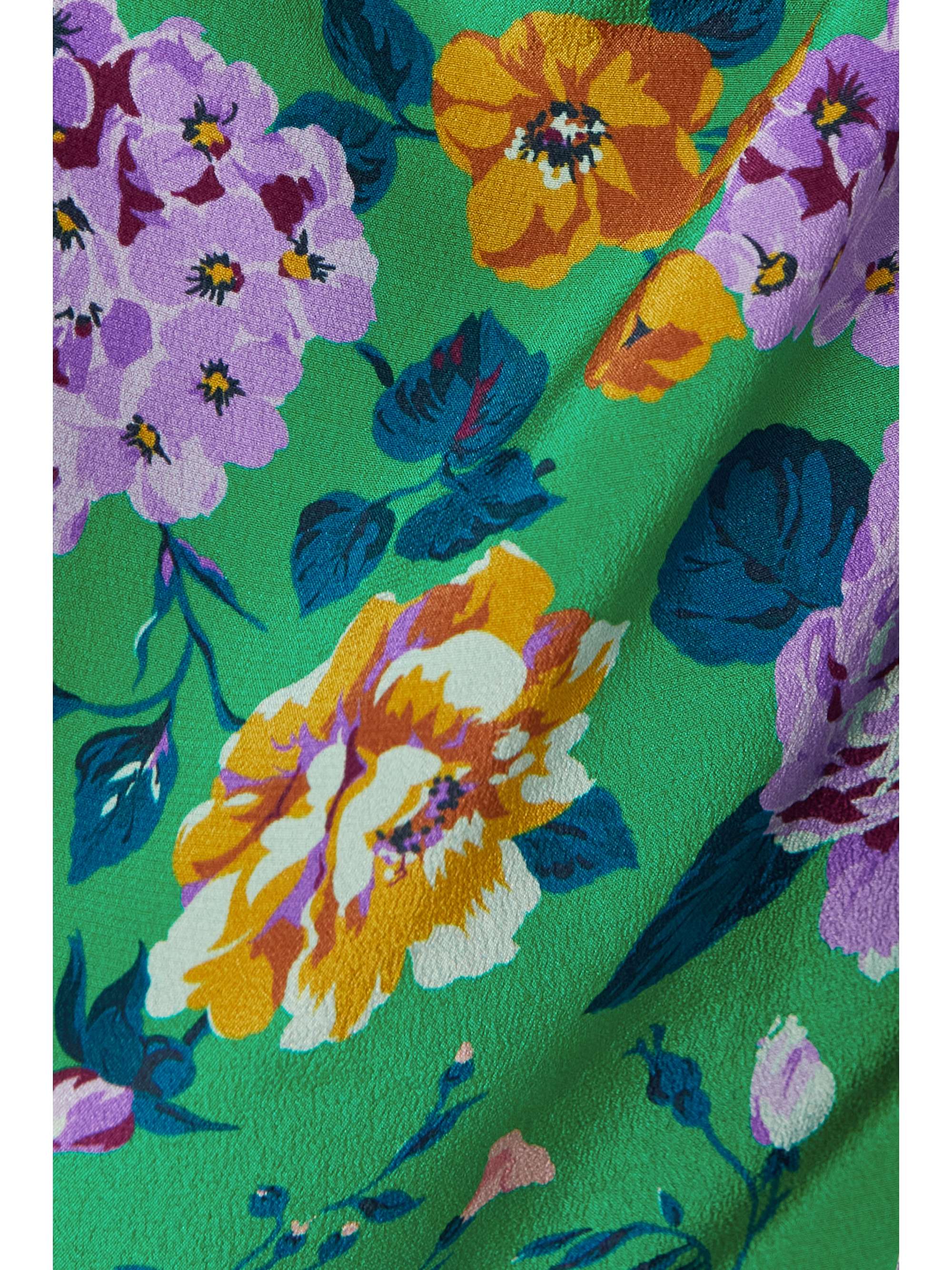 ALESSANDRA RICH Strapless bow-detailed floral-print silk mini dress