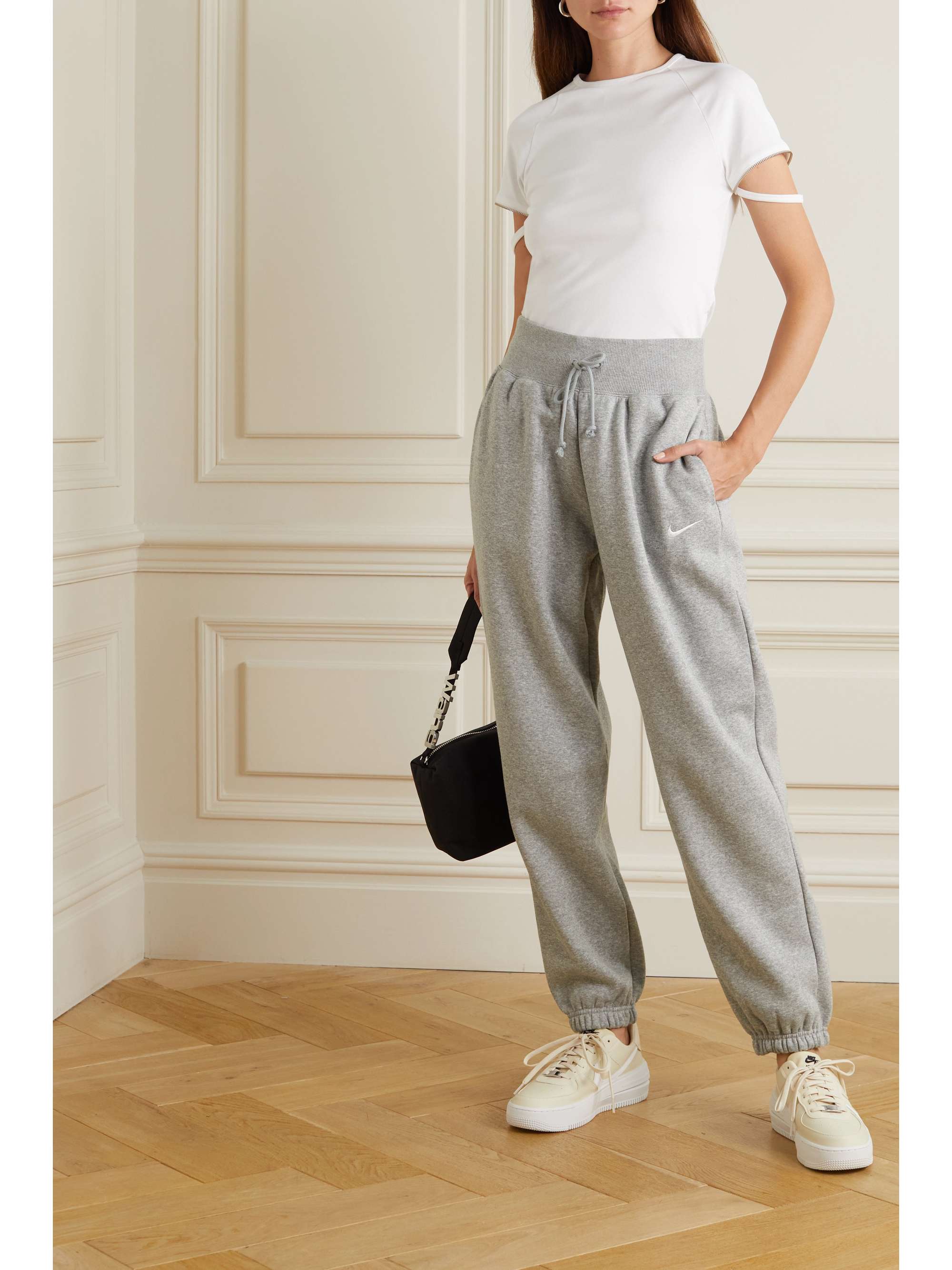 nike cotton blend track pants