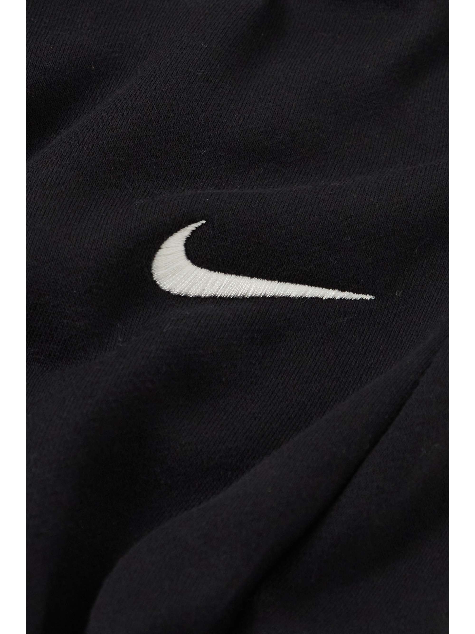 NIKE Phoenix Fleece embroidered cotton-blend jersey wide-leg track ...