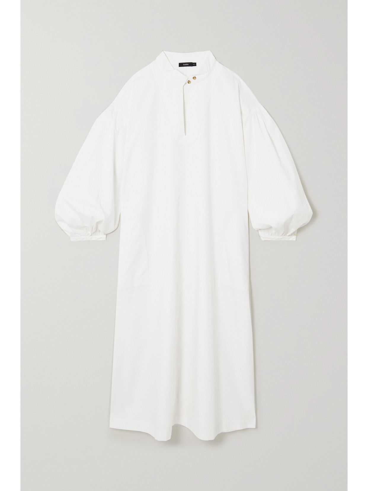 BASSIKE + Net Sustain Organic Cotton Midi Shirt Dress
