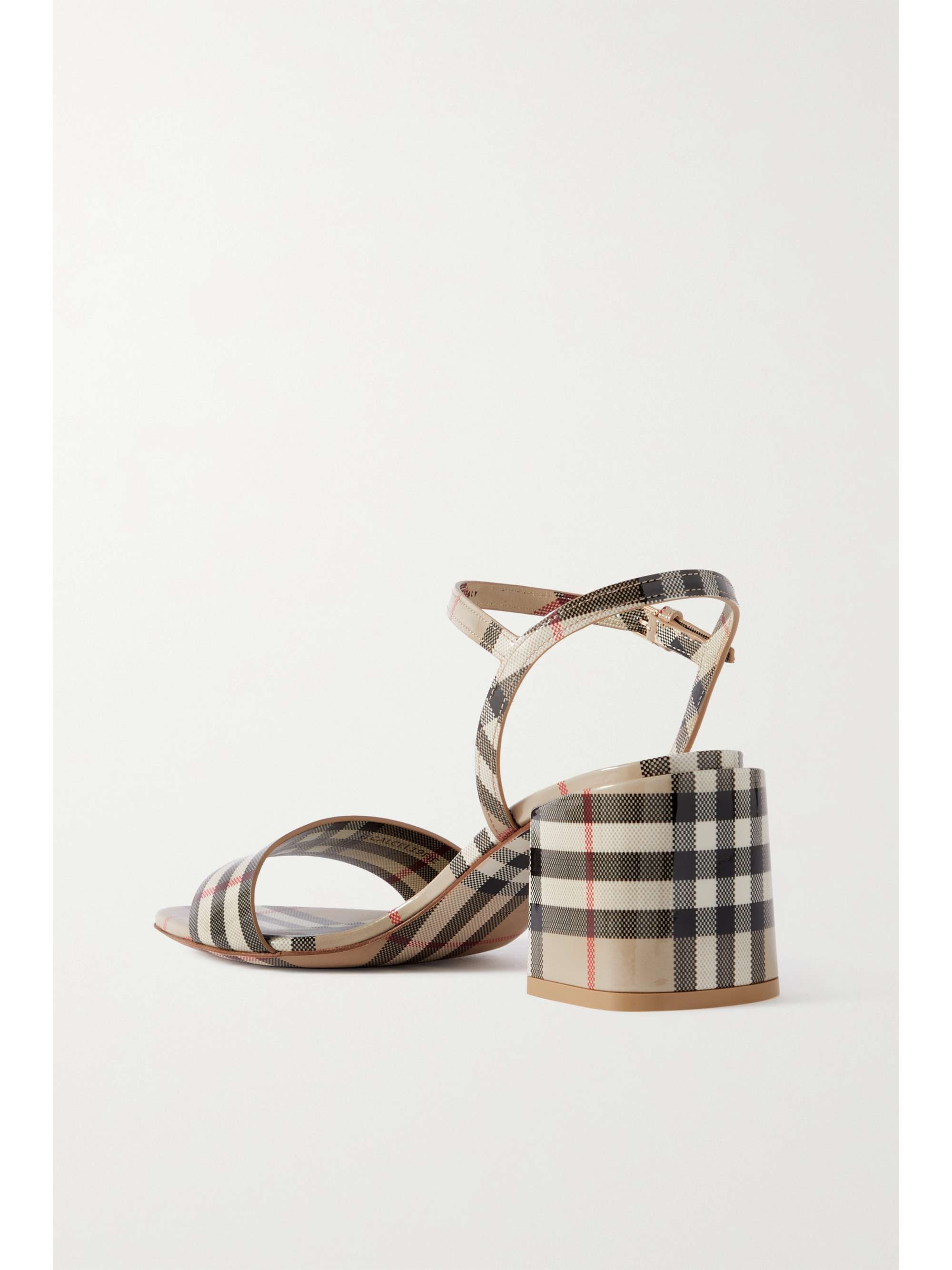 BURBERRY Checked leather sandals