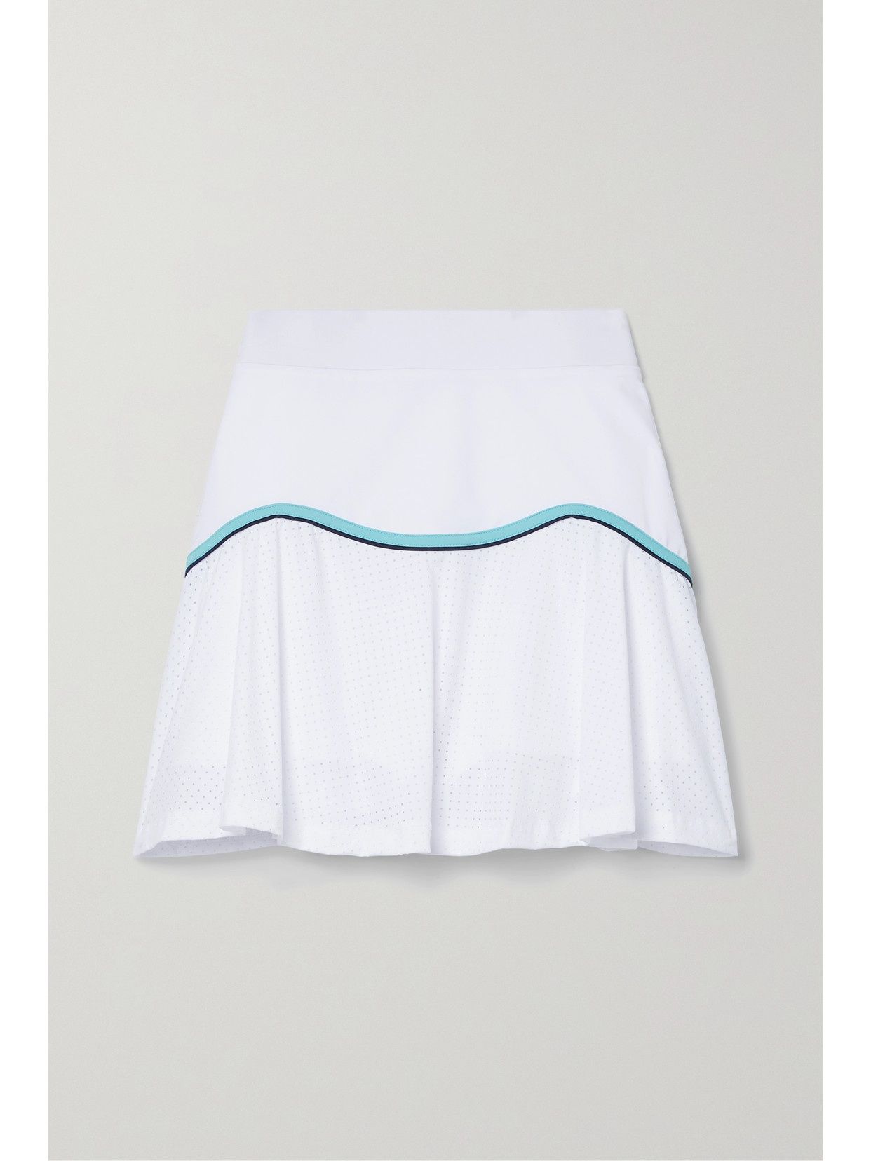 L'Etoile Sport Stretch-jersey And Mesh Tennis Skirt