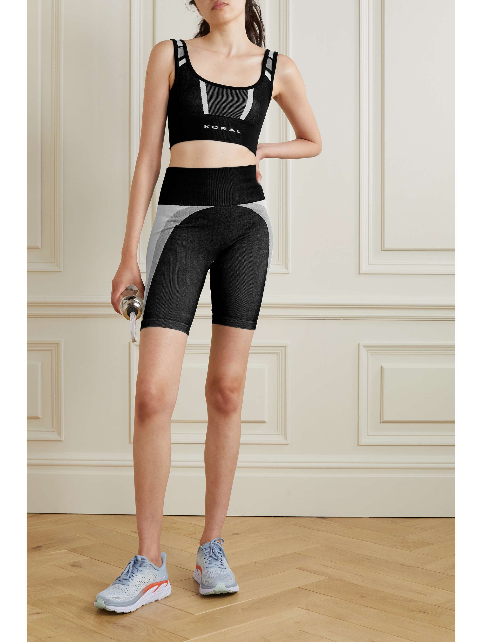 KORAL Maren ribbed stretch-jersey sports bra