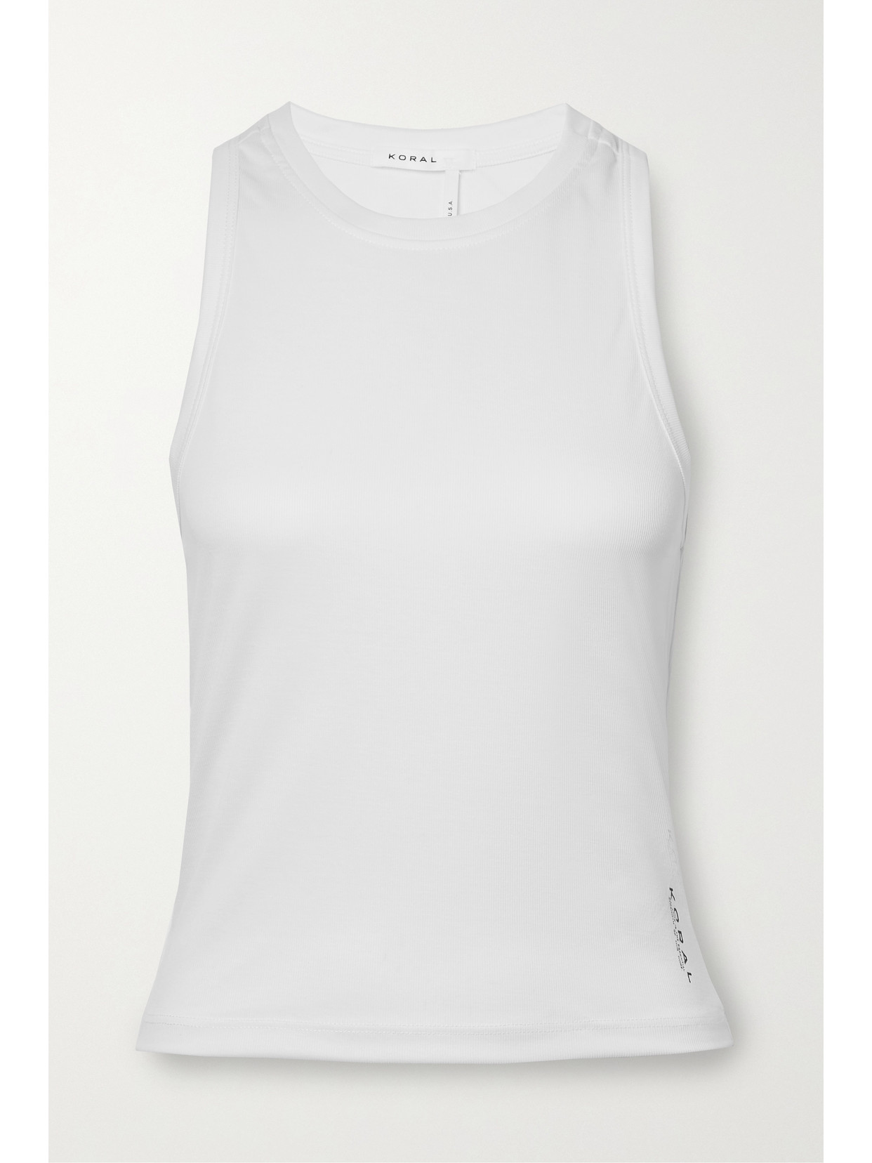 KORAL Agata Marlow Ribbed Modal-blend Jersey Tank - White