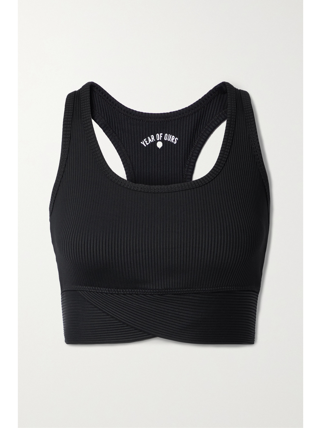 Year of Ours - Vanessa Ribbed Stretch-jersey Sports Bra - Black 22 Awaiting product image