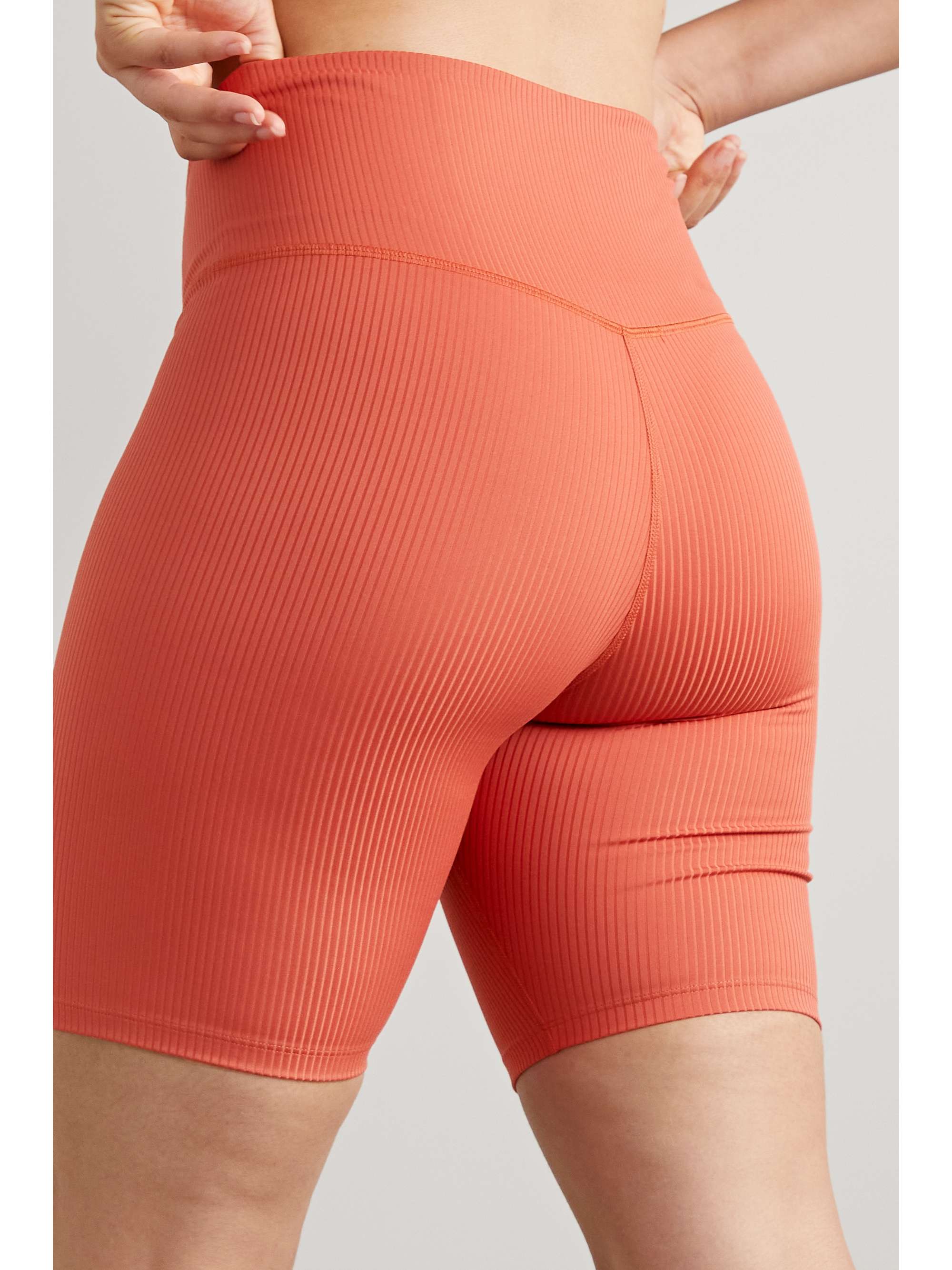 GIRLFRIEND COLLECTIVE + NET SUSTAIN ribbed recycled stretch bike shorts