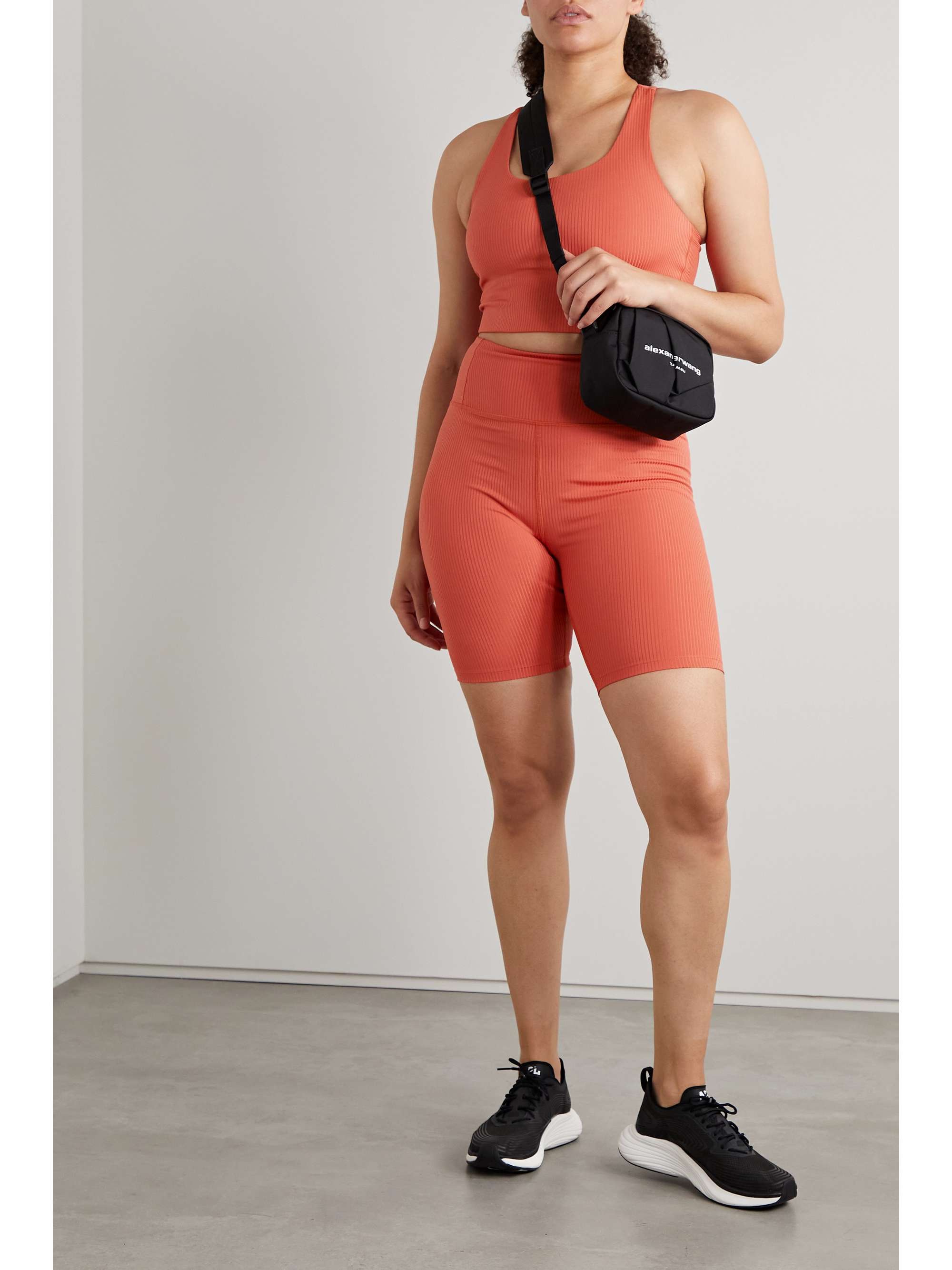 GIRLFRIEND COLLECTIVE + NET SUSTAIN ribbed recycled stretch bike shorts