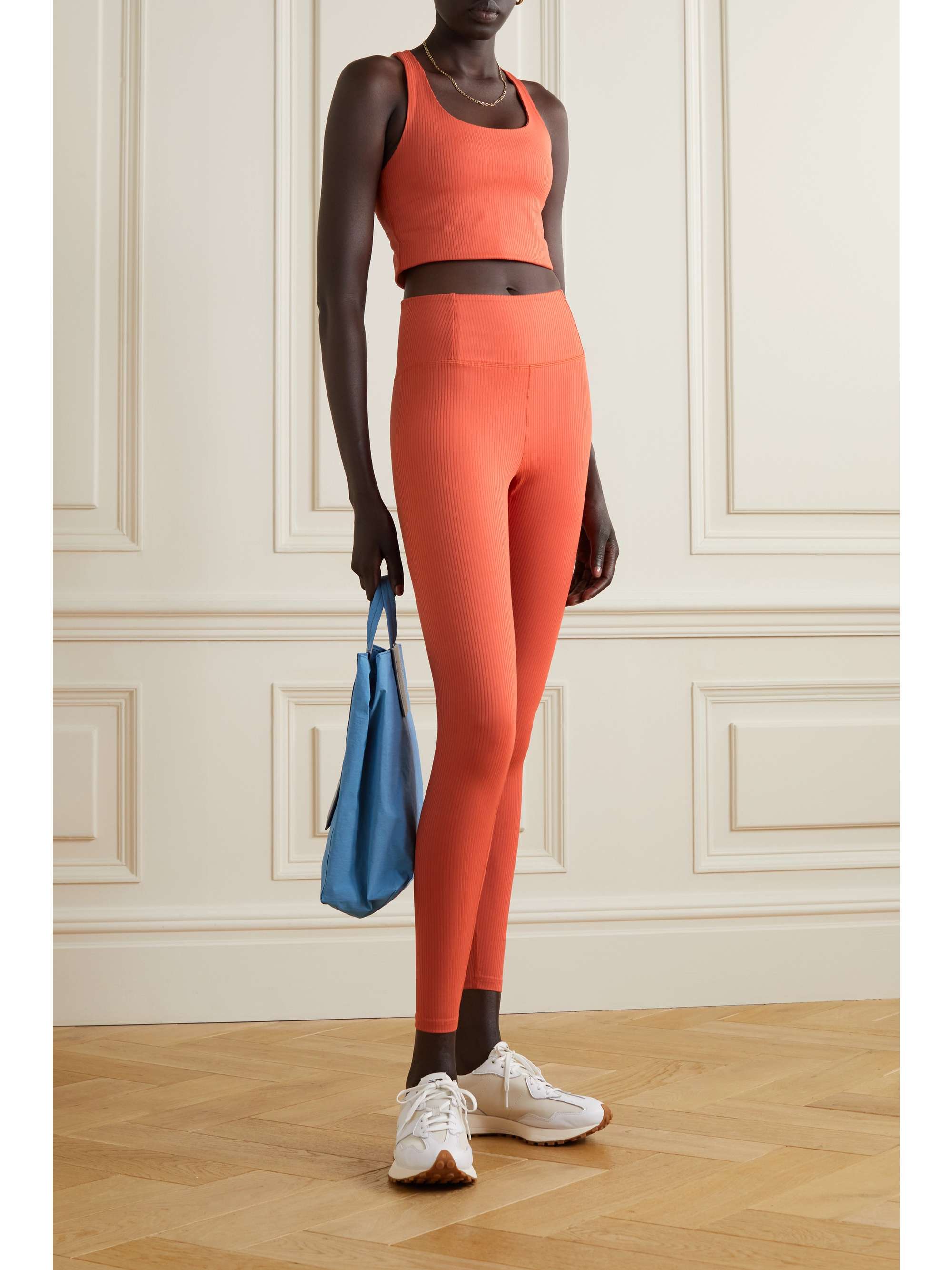 GIRLFRIEND COLLECTIVE + NET SUSTAIN ribbed stretch recycled leggings