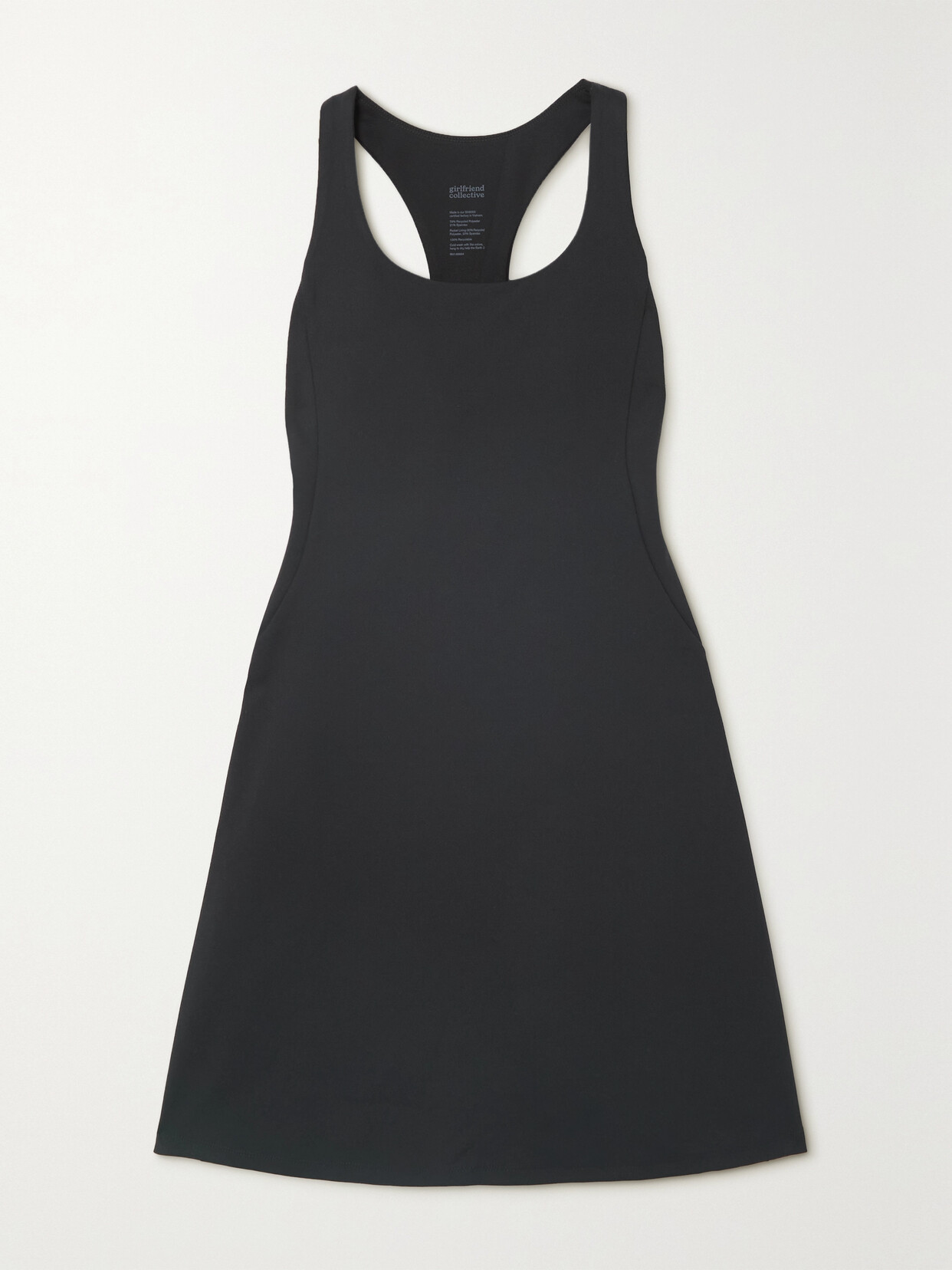 GIRLFRIEND COLLECTIVE + NET SUSTAIN PALOMA RECYCLED STRETCH-JERSEY TENNIS DRESS