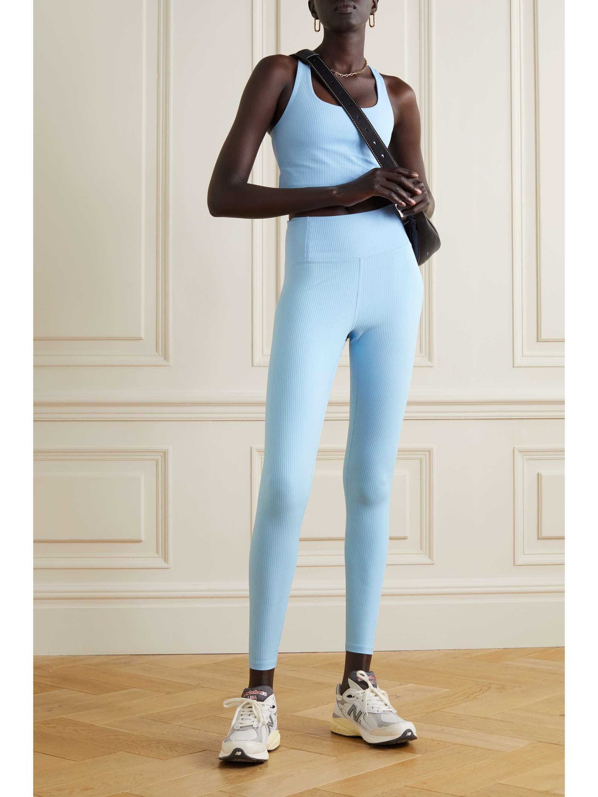 GIRLFRIEND COLLECTIVE + NET SUSTAIN ribbed stretch recycled leggings
