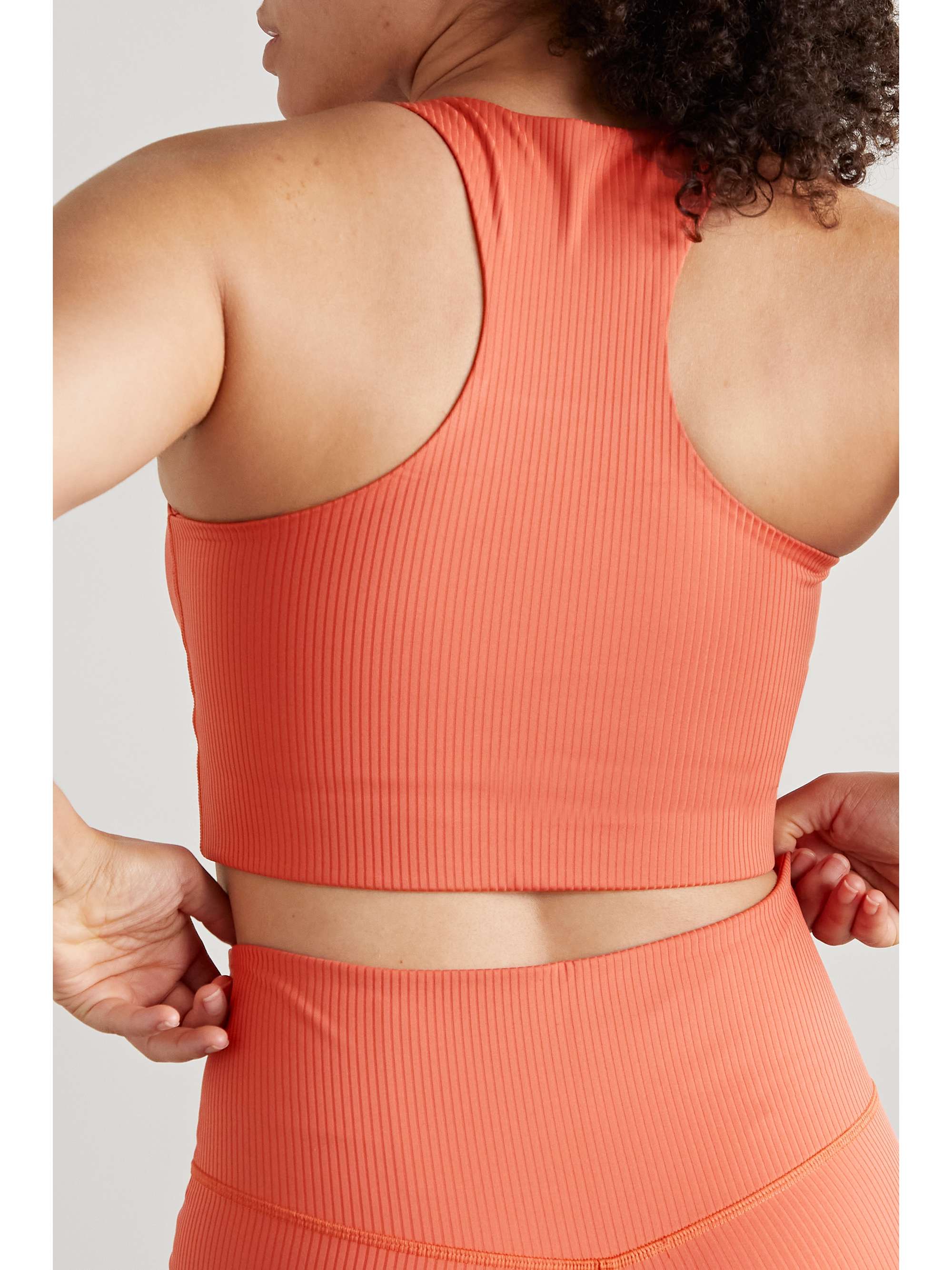 GIRLFRIEND COLLECTIVE + NET SUSTAIN Paloma ribbed recycled stretch sports bra