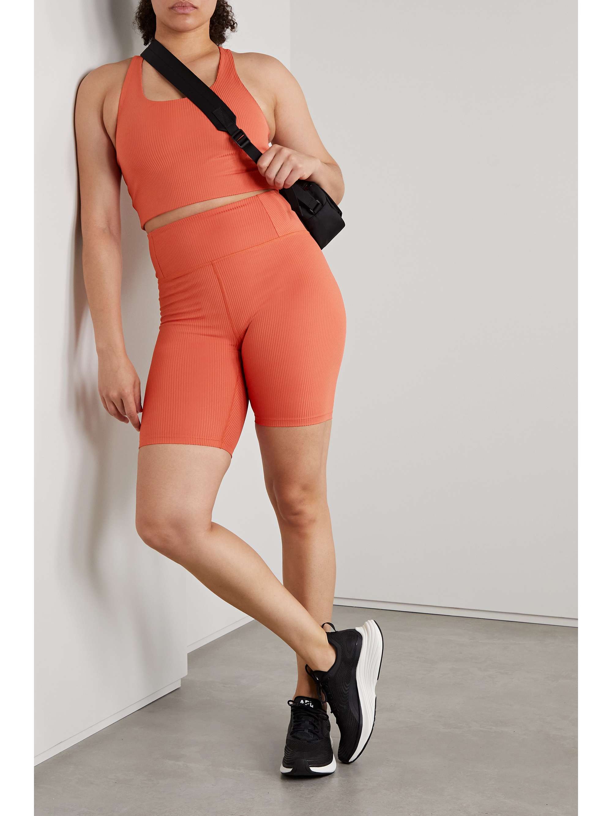 GIRLFRIEND COLLECTIVE + NET SUSTAIN Paloma ribbed recycled stretch sports bra