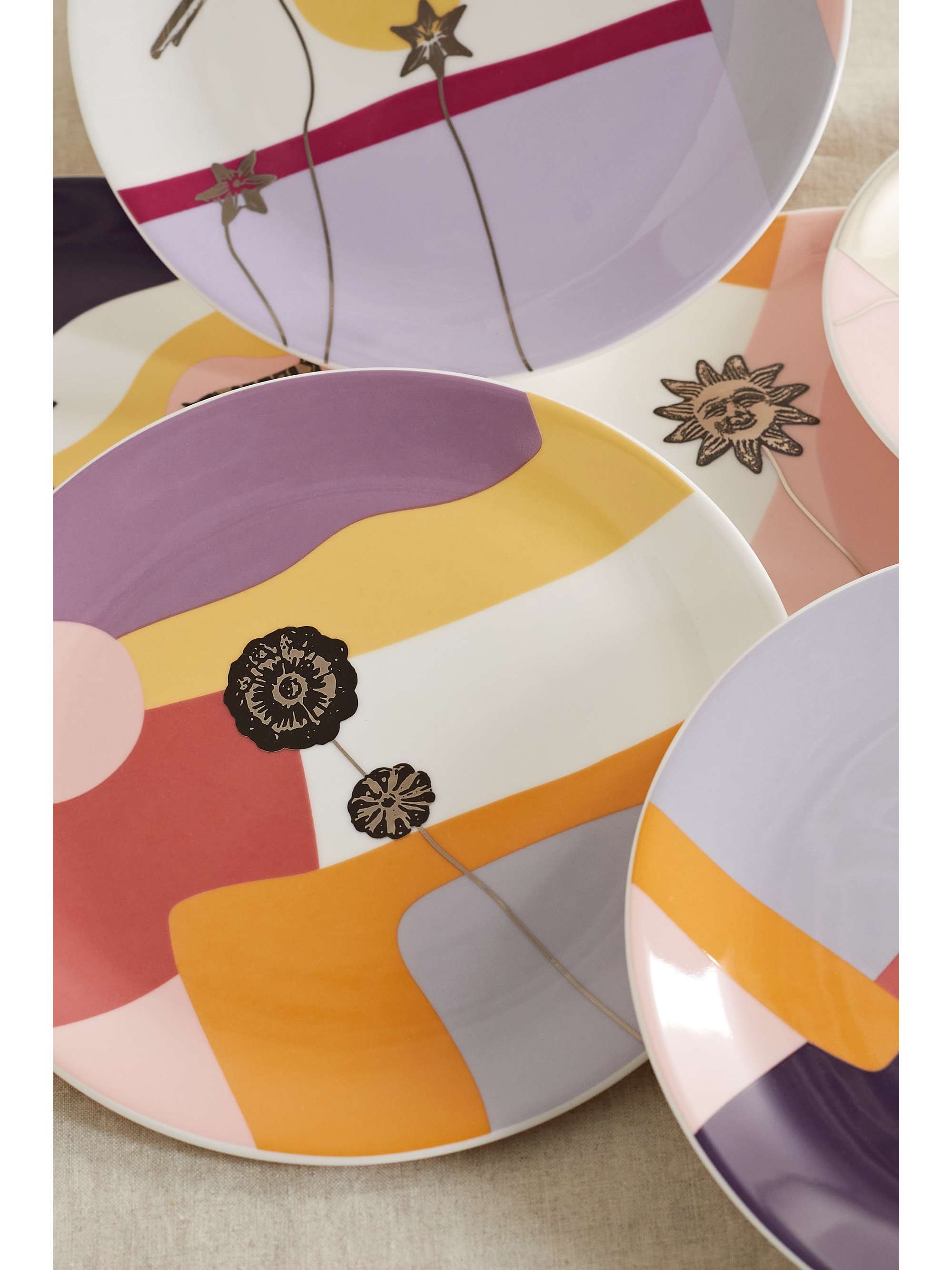 NIMEROLOGY I Left My Heart in Mexico 2nd Edition set of six bone china salad and dessert plates