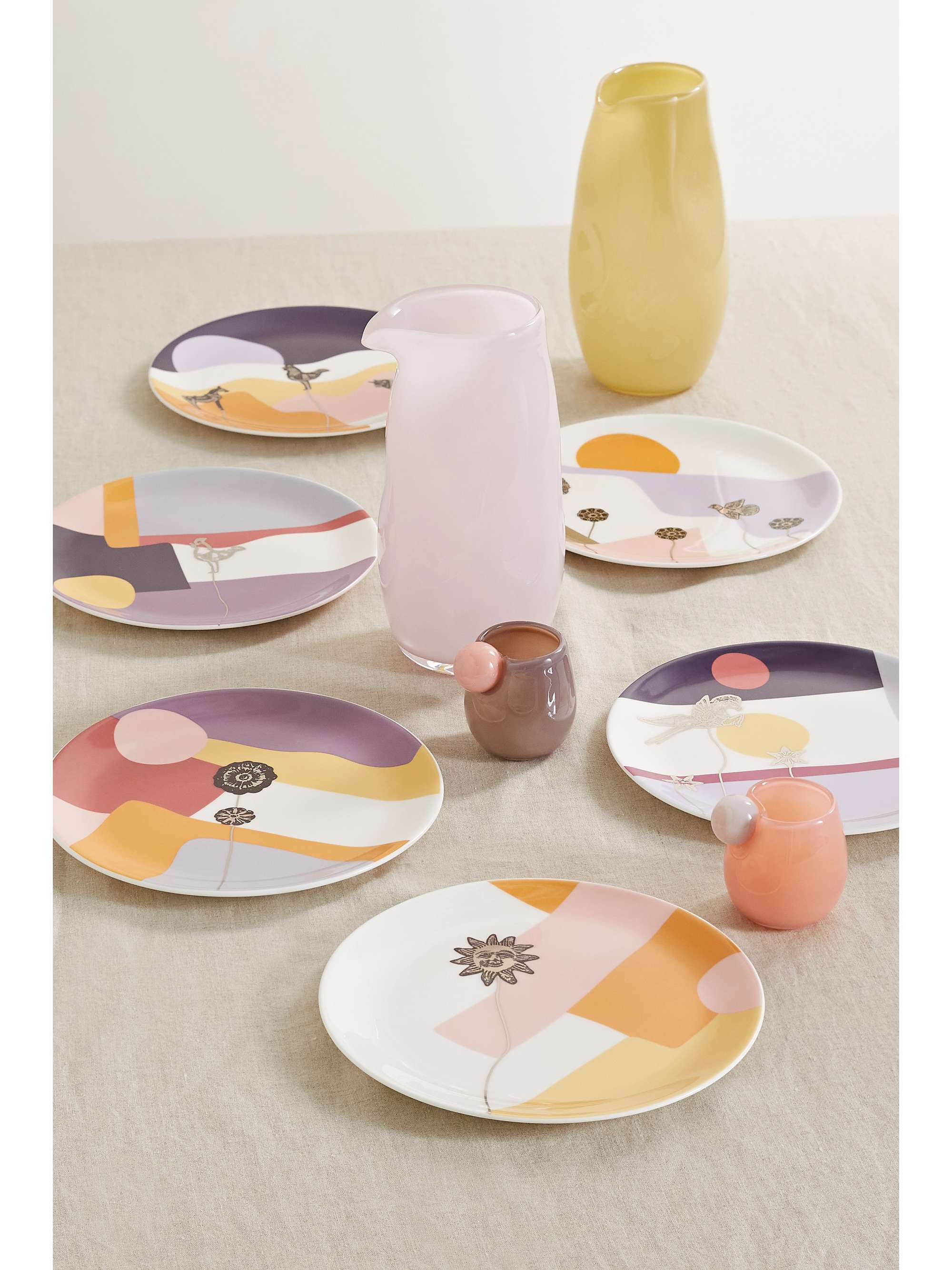 NIMEROLOGY I Left My Heart in Mexico 2nd Edition set of six bone china salad and dessert plates