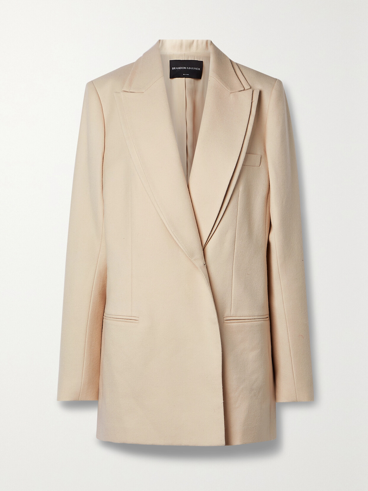 Brandon Maxwell - Layered Wool-blend Twill Blazer - Neutrals