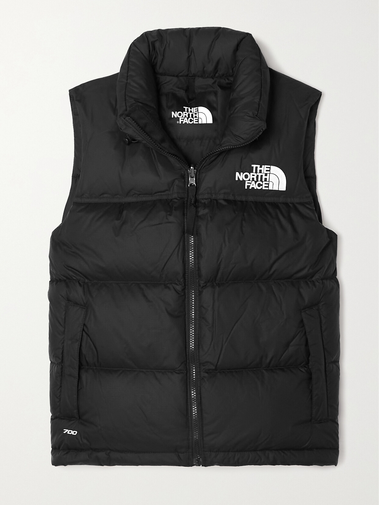 The North Face 1996 Retro Nuptse Quilted Coated-ripstop Down Vest In Black