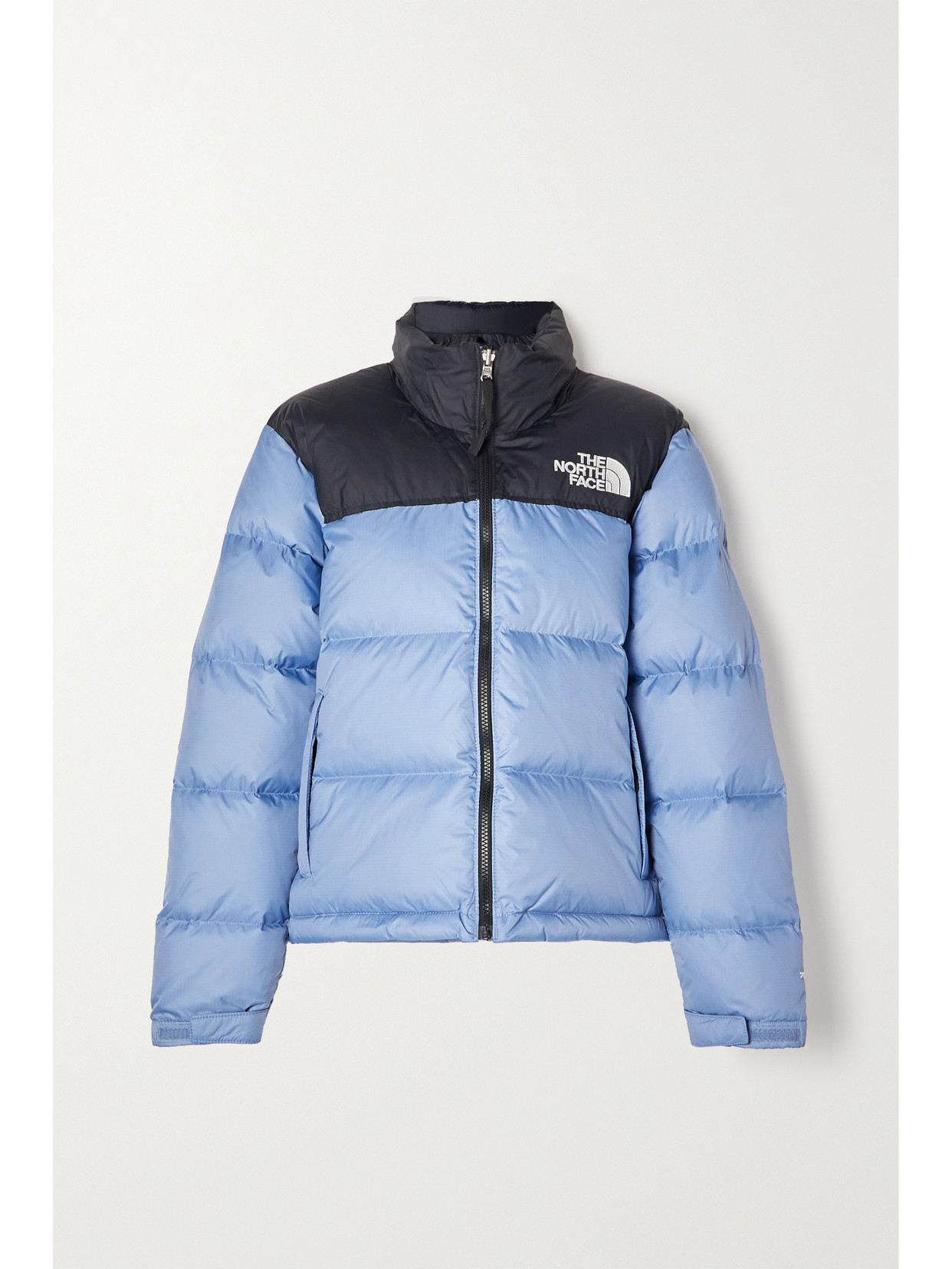 The North Face - 1996 Retro Nuptse Hooded Quilted Coated Ripstop Down Jacket - Blue