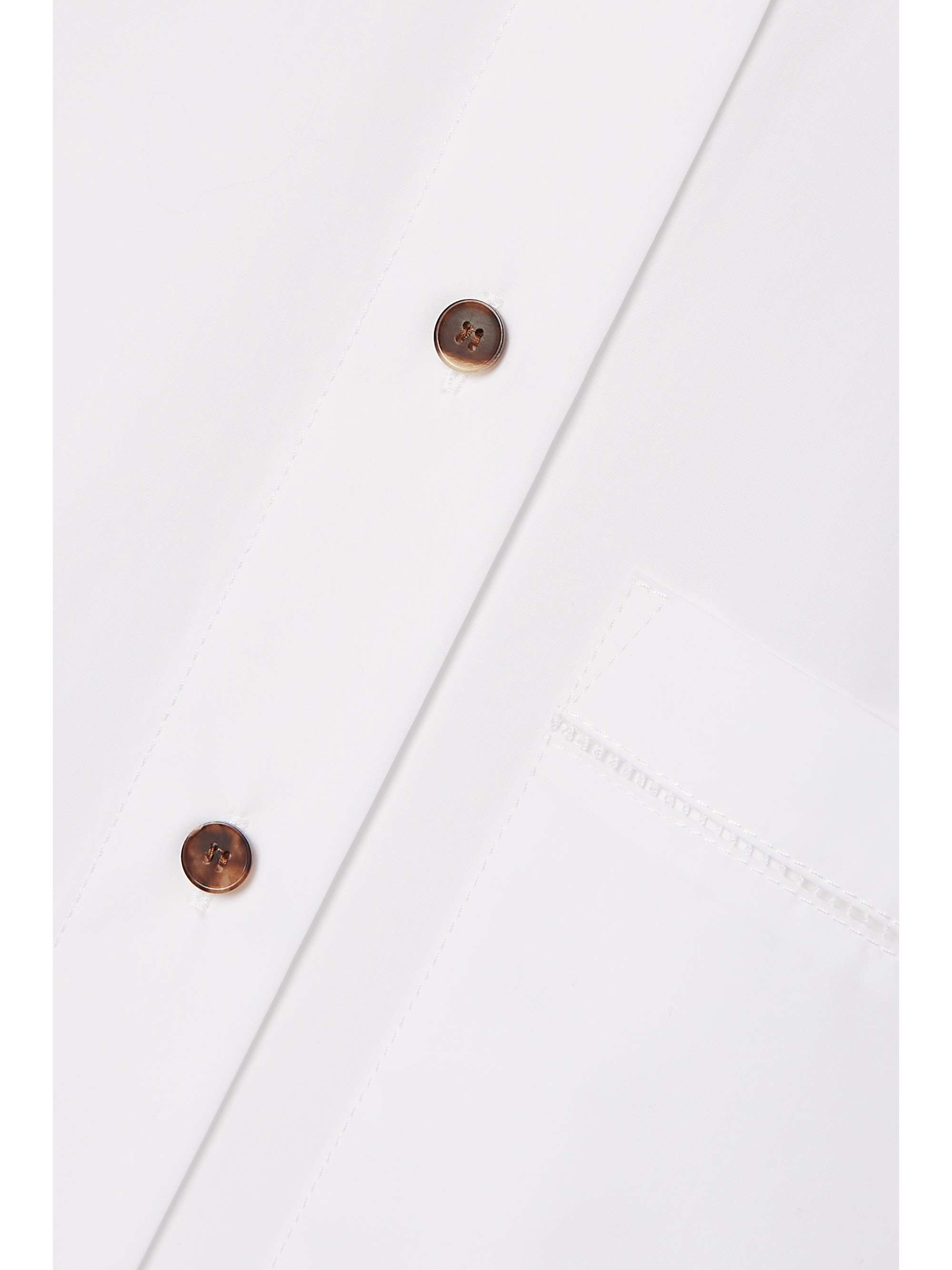 LAFAYETTE 148 Troy tiered cotton-poplin shirt dress