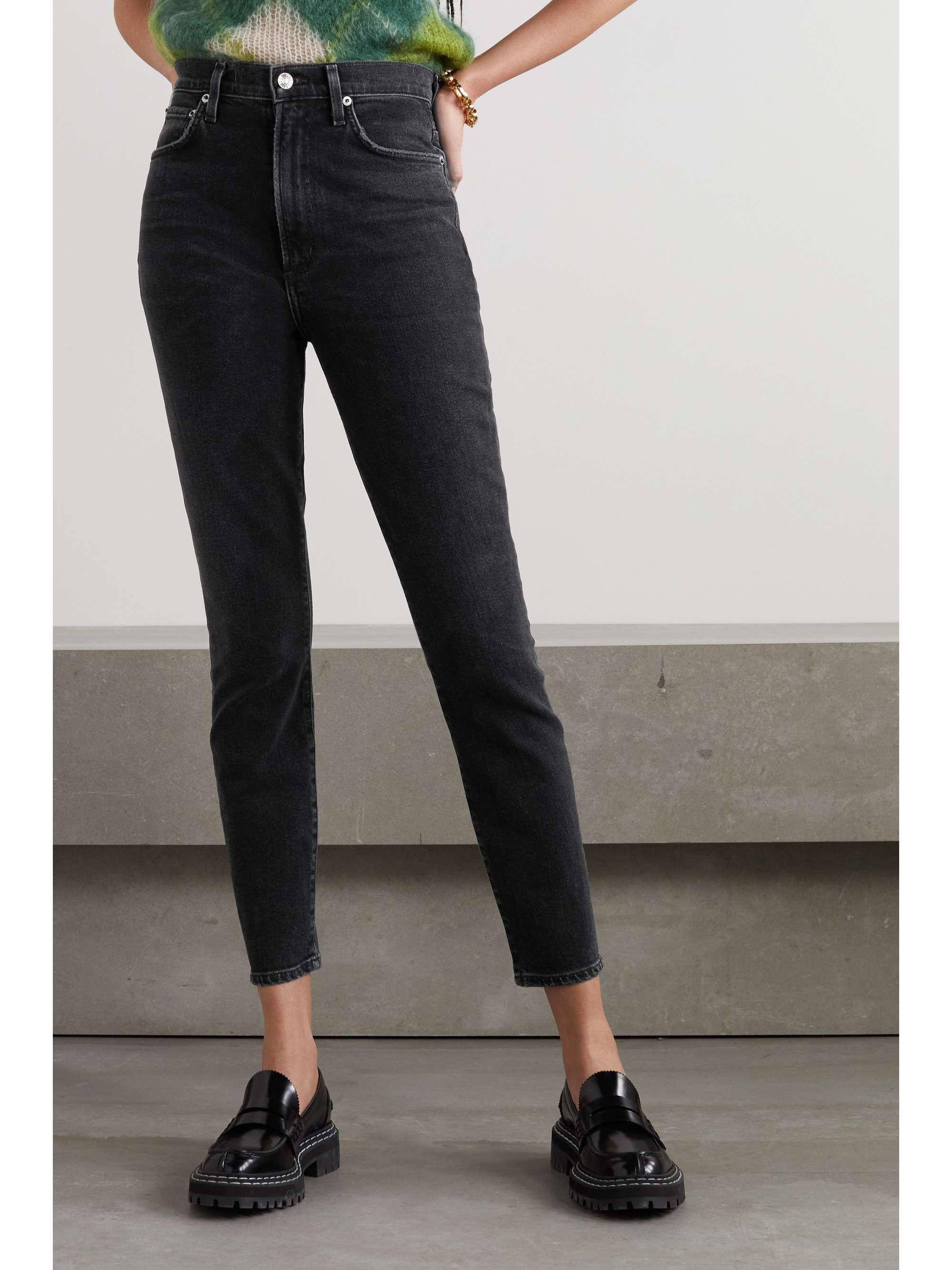 agolde pinch waist skinny jeans