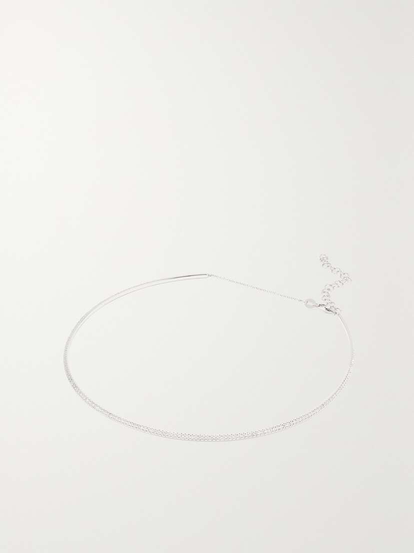 Diane Kordas 18-karat White Gold Diamond Choker