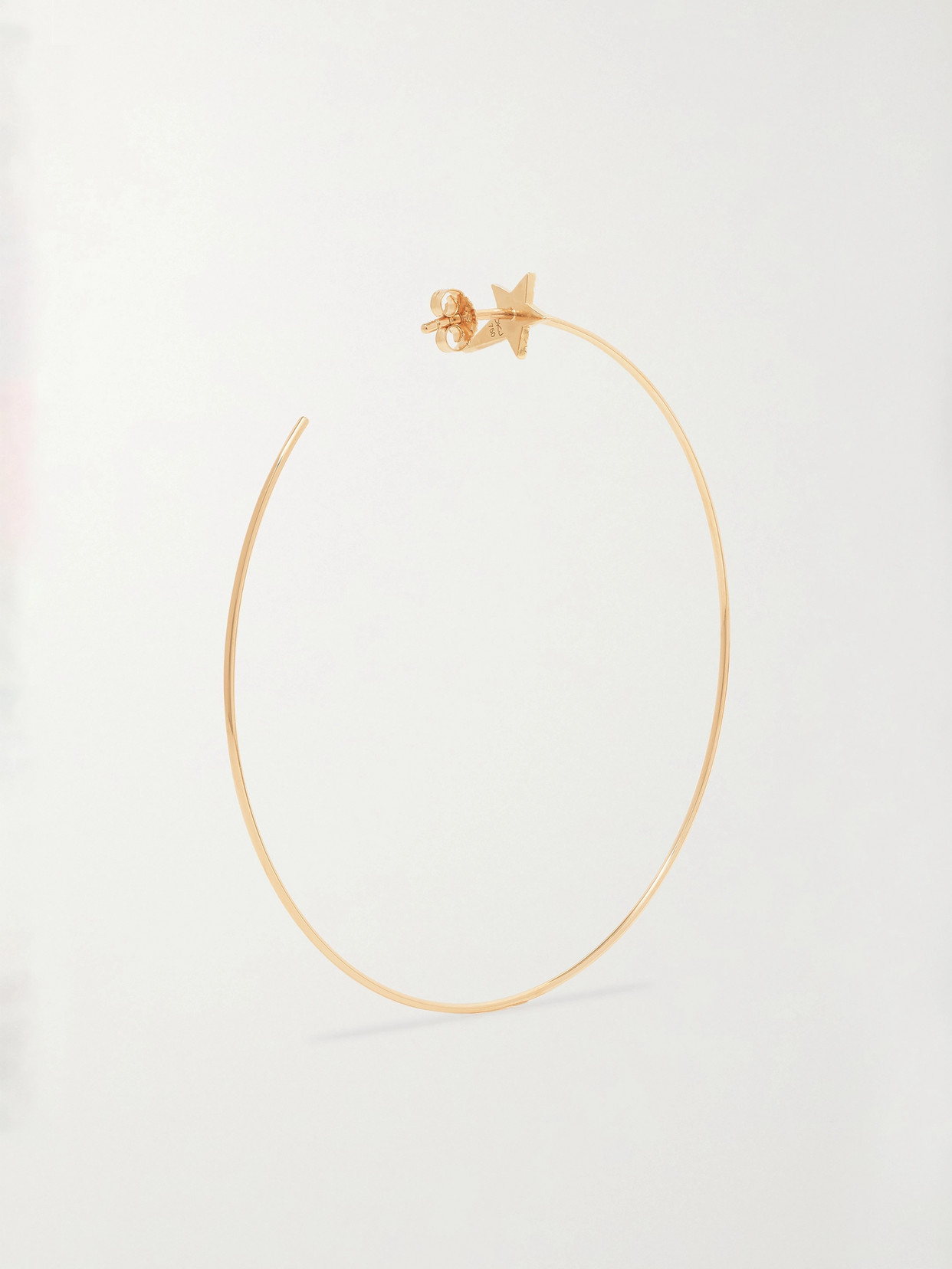 Diane Kordas 18-karat Rose Gold Diamond Hoop Earrings In Gold