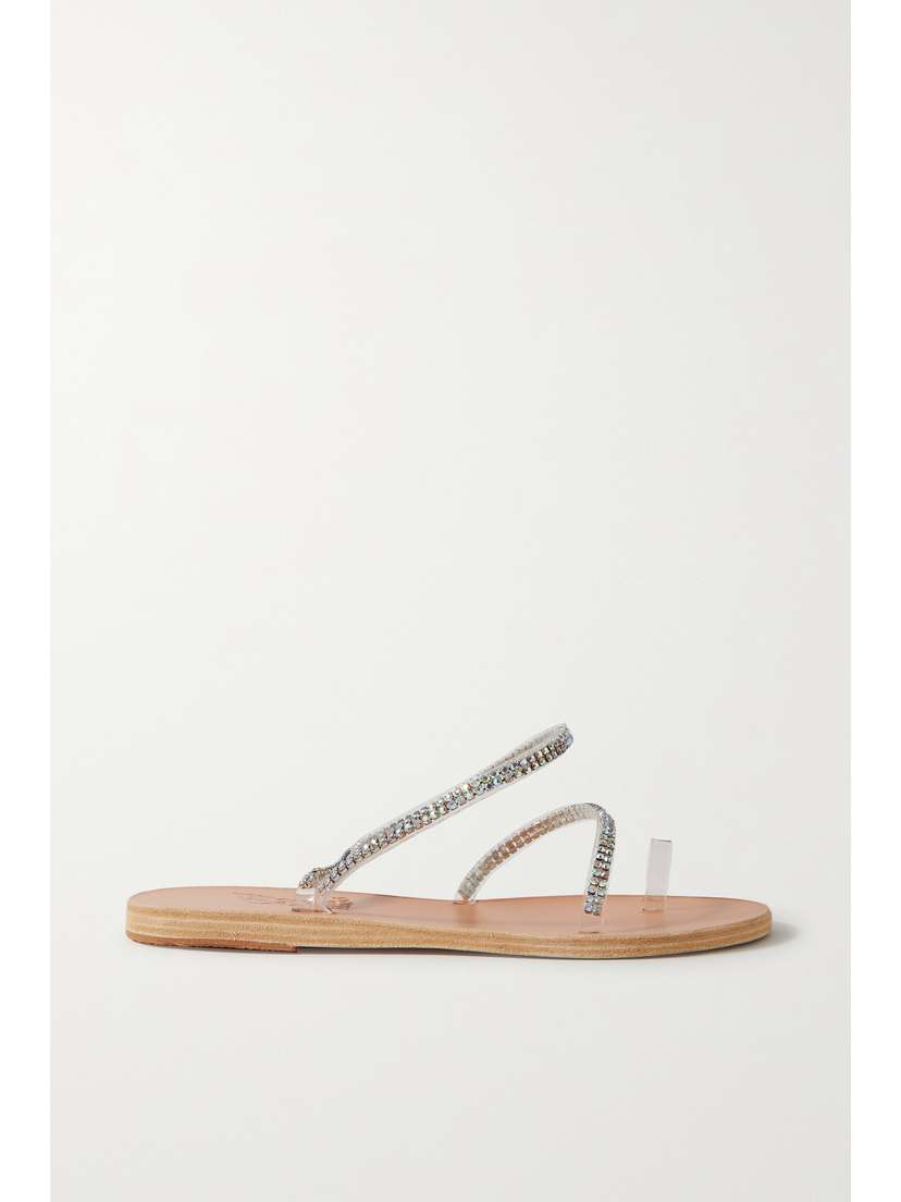 Ancient Greek Sandals Irina Crystal-embellished Vinyl Sandals
