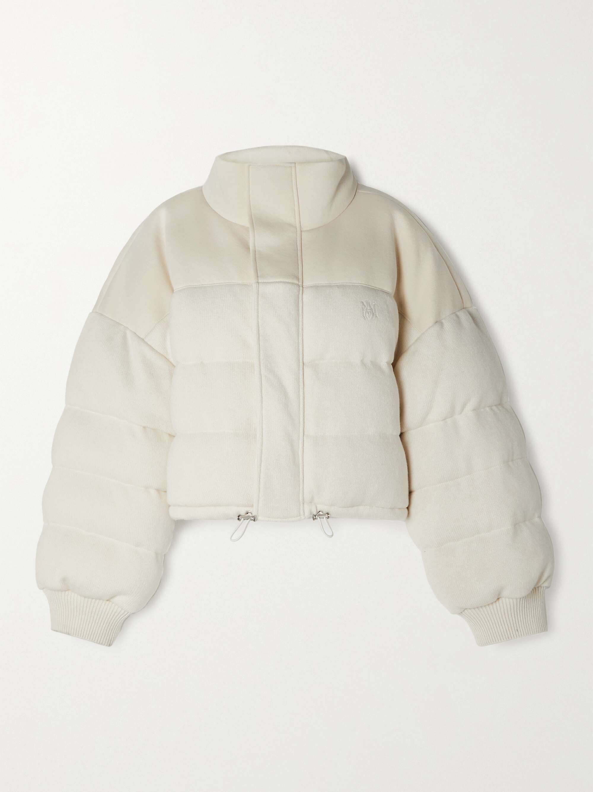 AMIRI Quilted cotton-jersey and cashmere down jacket | NET-A-PORTER