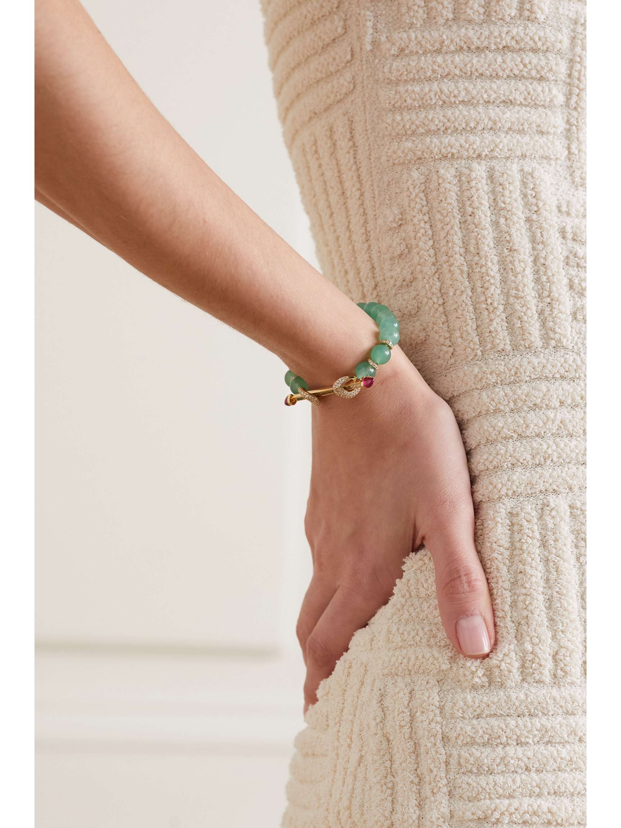 ANANYA 18-karat rose gold multi-stone bracelet