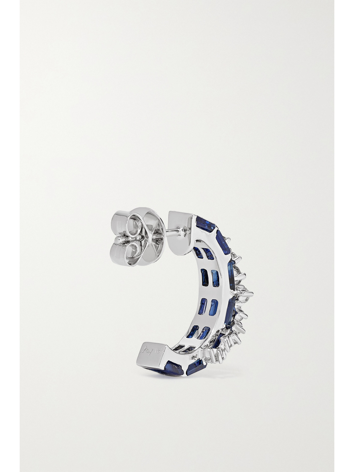 Ananya 18-karat White Gold, Sapphire And Diamond Earrings In Gold