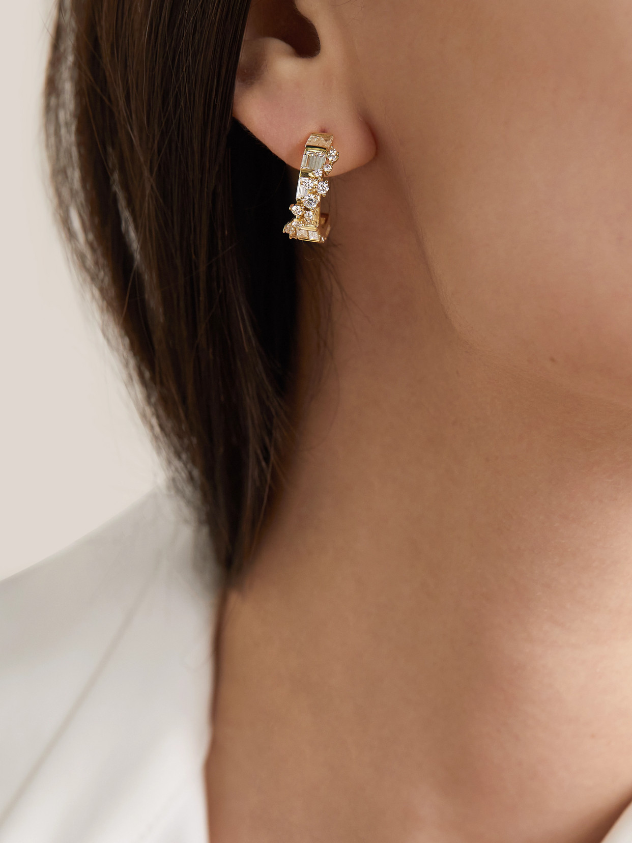 Ananya 18-karat Gold, Sapphire And Diamond Earrings In Gold